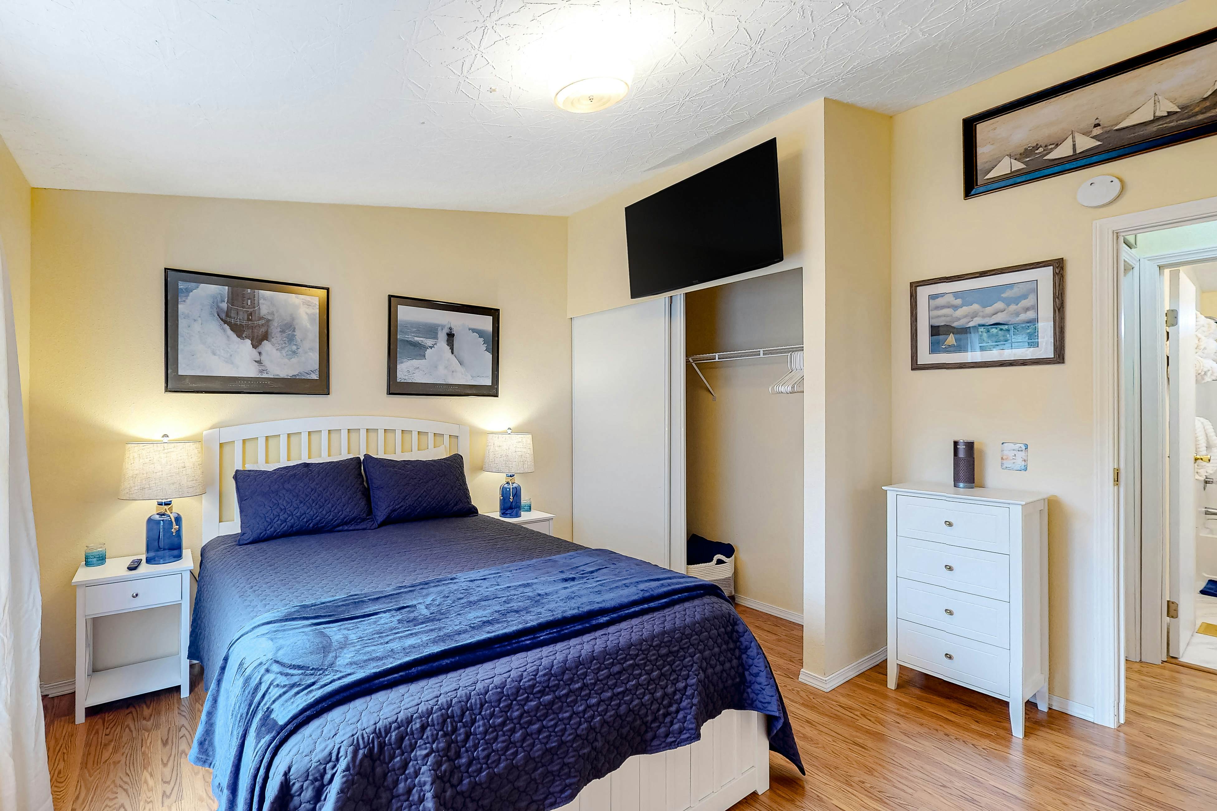 Lighthouse-Inspired Home w/ Ocean Views, Gas Fireplace, Fast WiFi - 2 Dogs OK