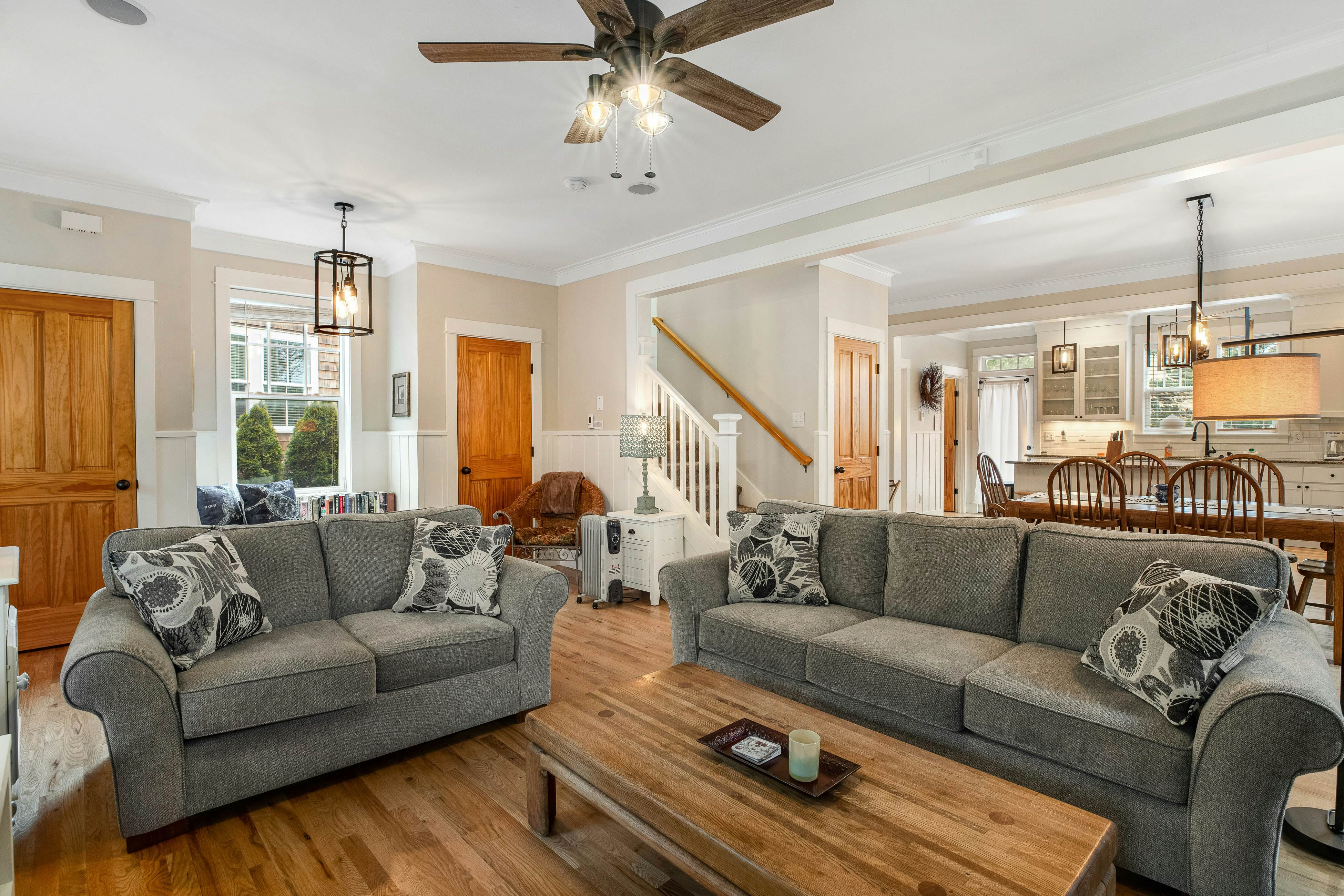 Dog-Friendly Beach House with Free WiFi, a Furnished Deck, Hot Tub, & Grill