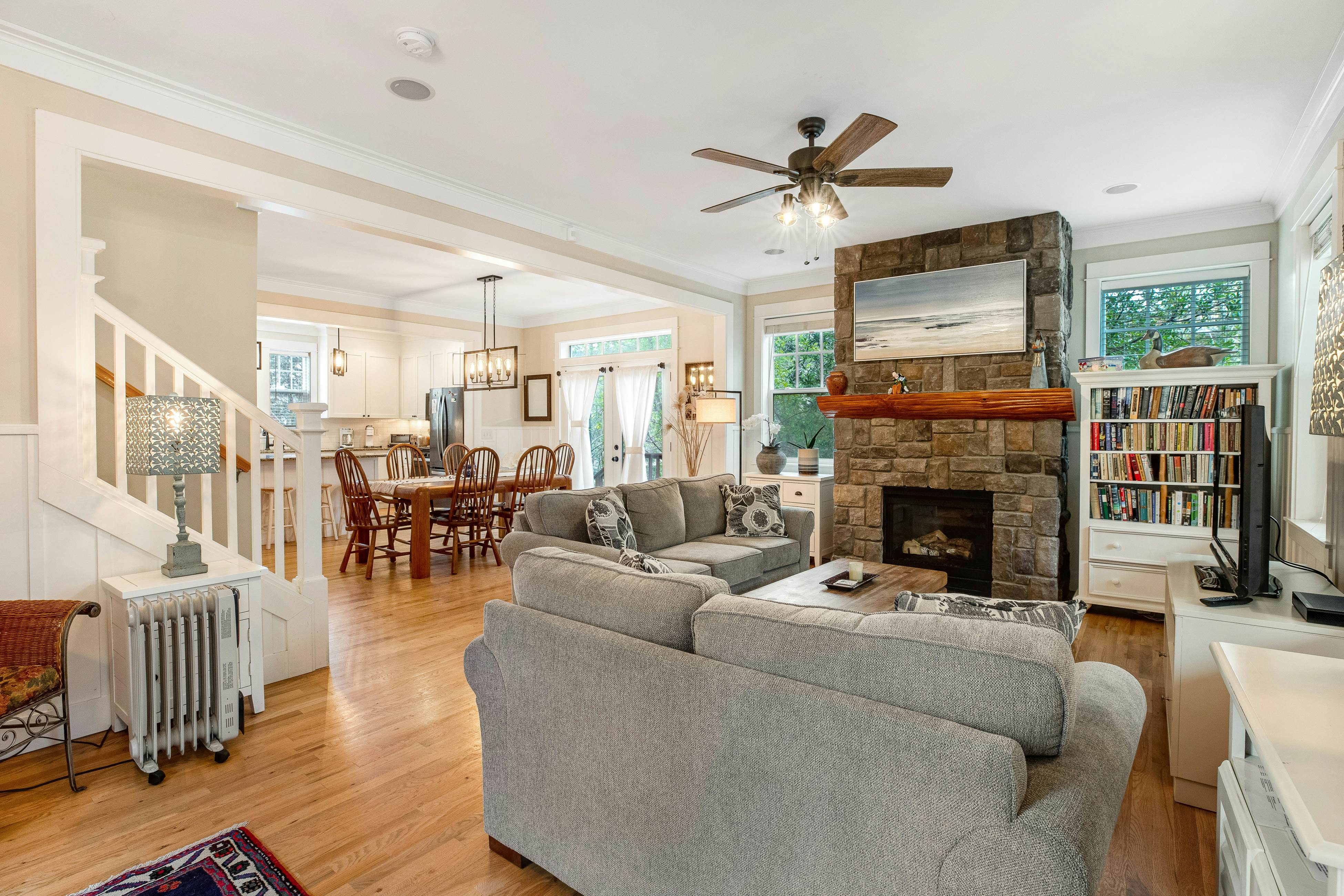 Dog-Friendly Beach House with Free WiFi, a Furnished Deck, Hot Tub, & Grill