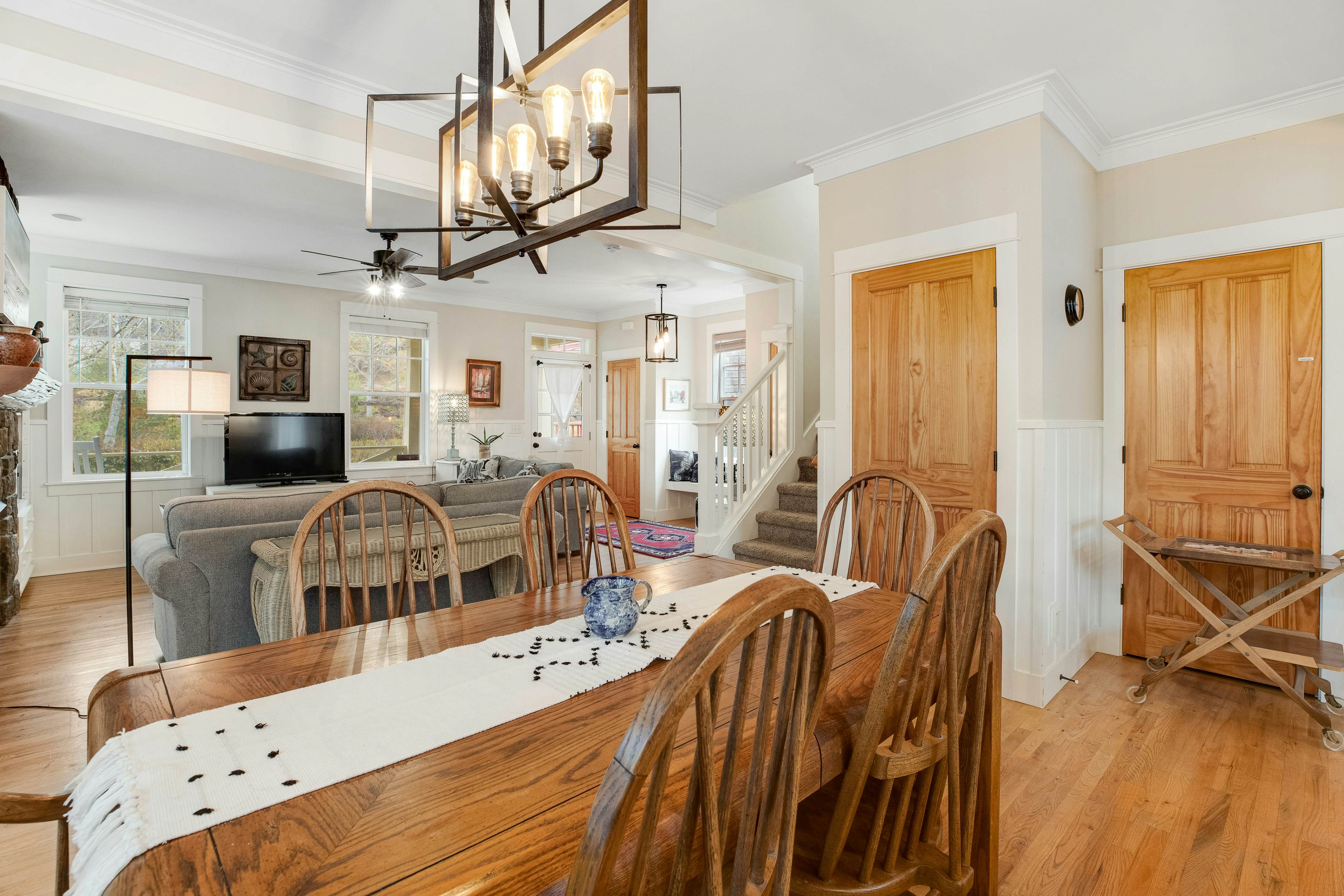 Dog-Friendly Beach House with Free WiFi, a Furnished Deck, Hot Tub, & Grill