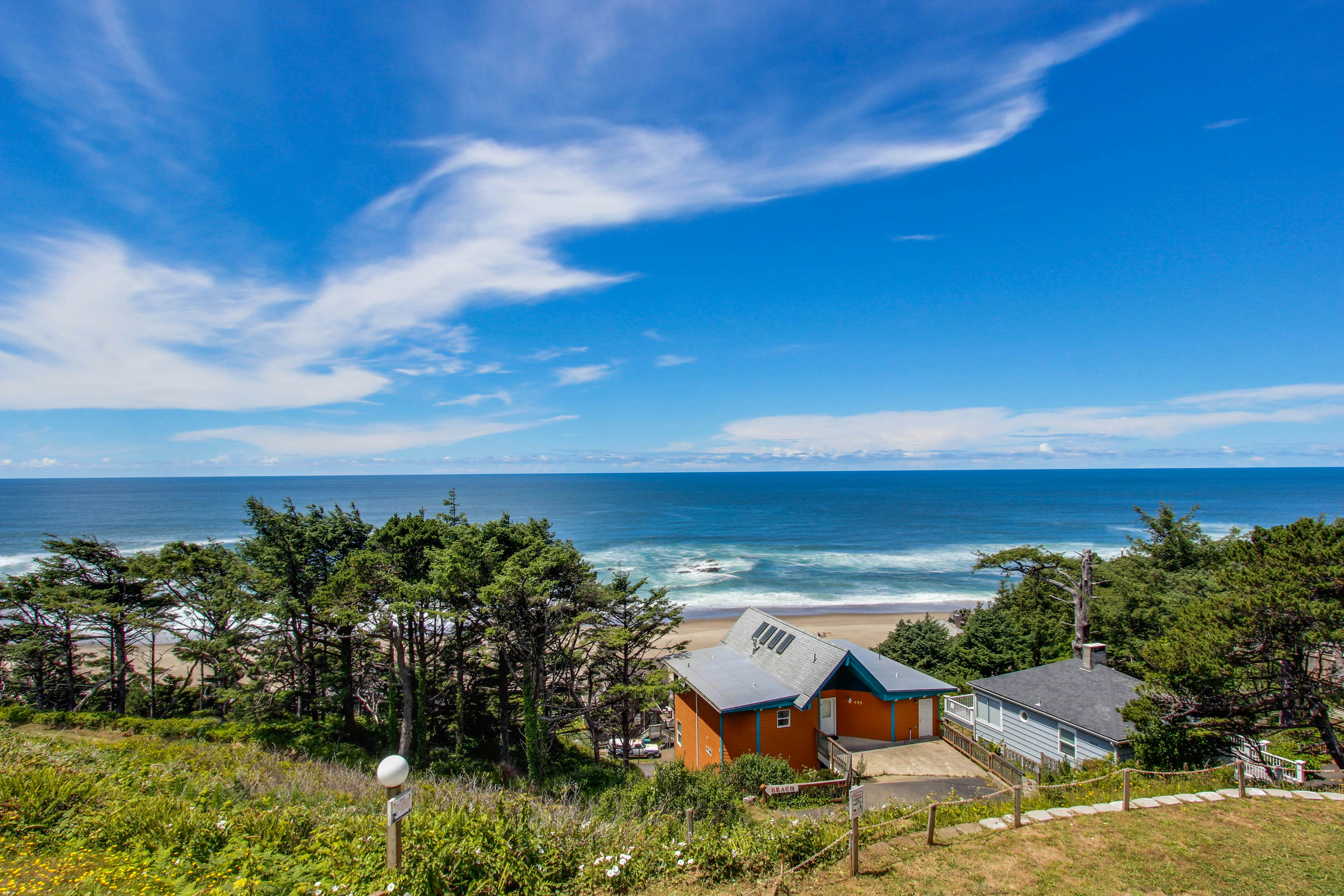 Huge Renovated Condo with Ocean Views & Nearby Beach Access - Dog Friendly