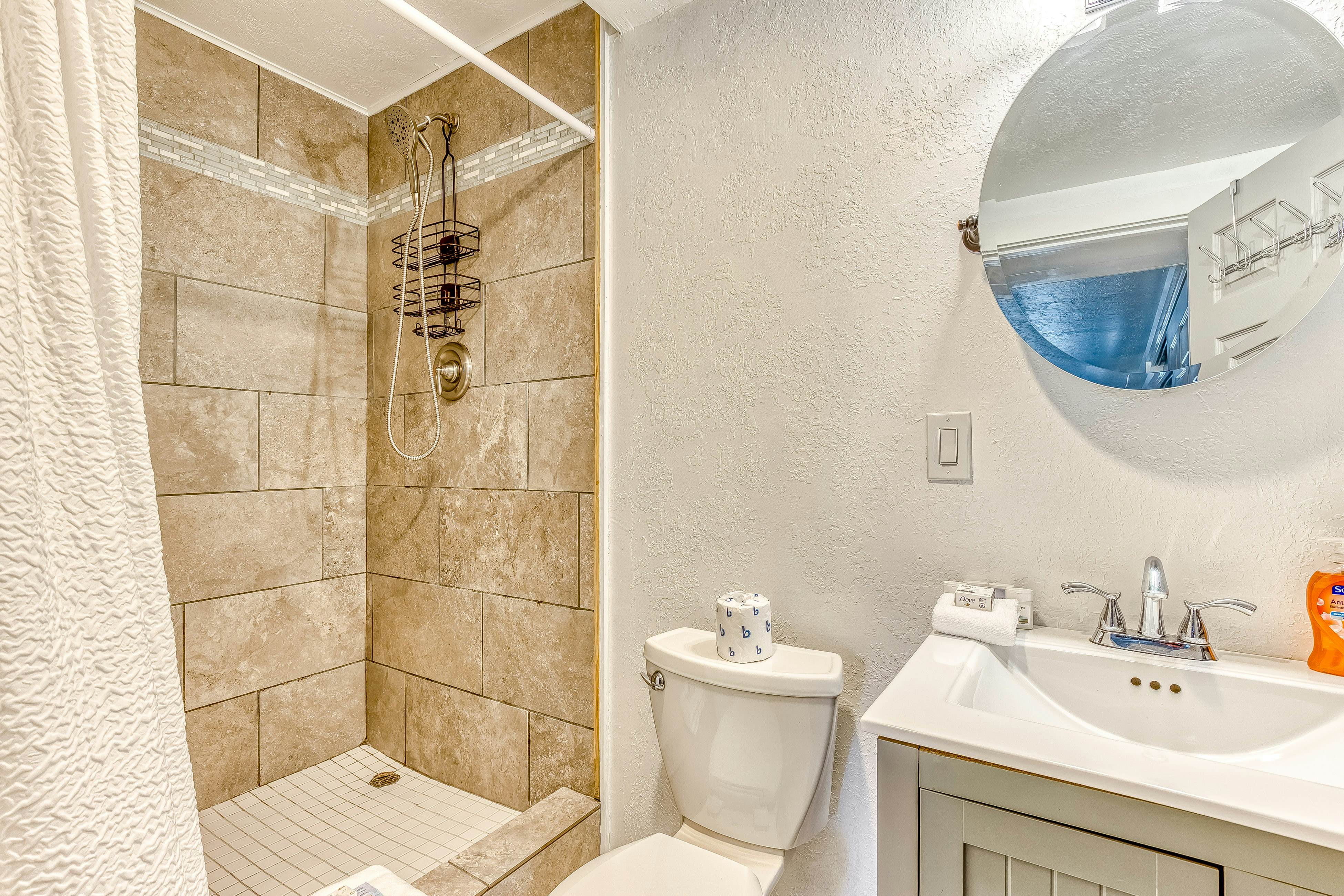 Dog friendly home with ocean views hot tub deck foosball and fireplace