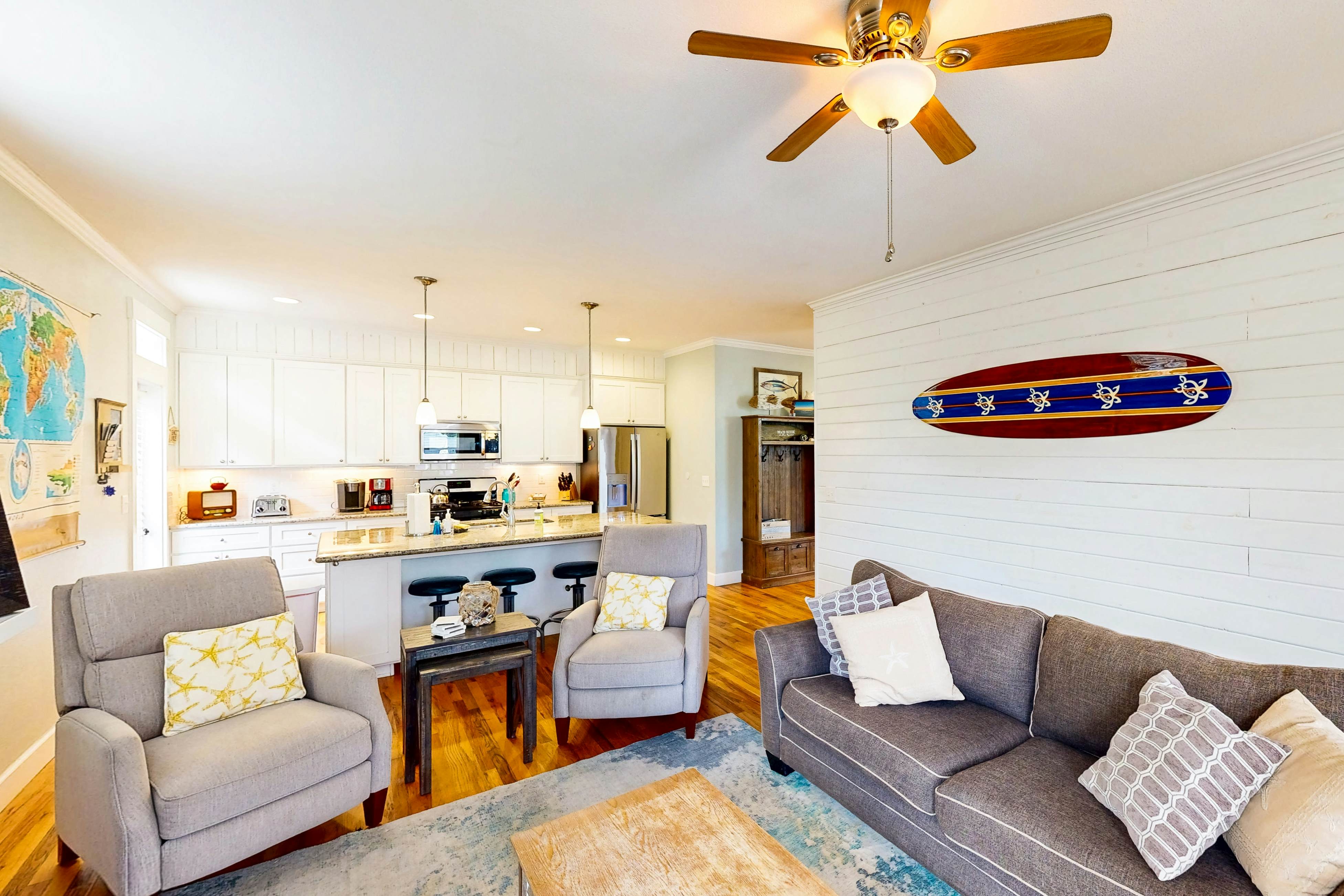 Dog-friendly coastal home with private hot tub and park access