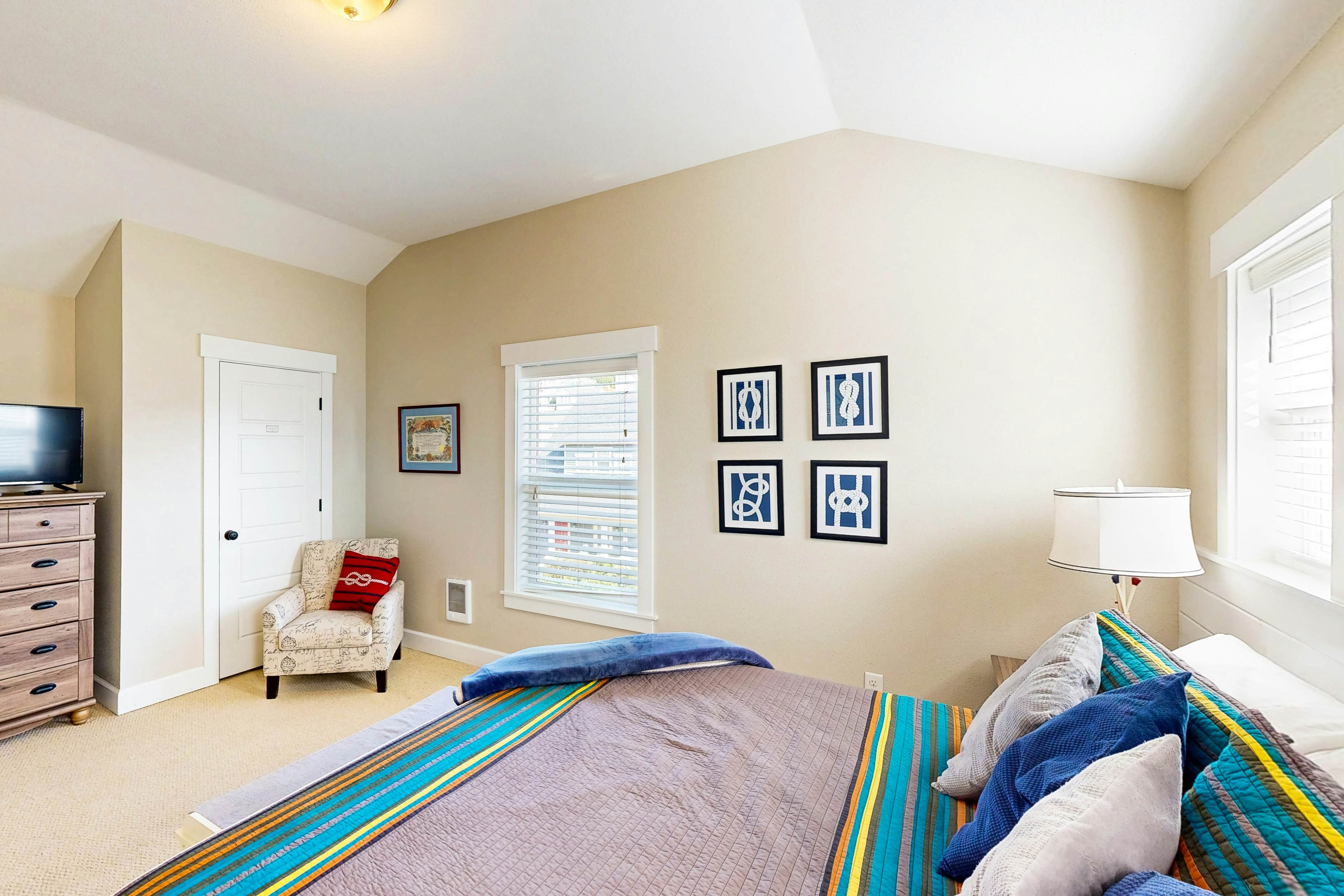 Dog-friendly coastal home with private hot tub and park access