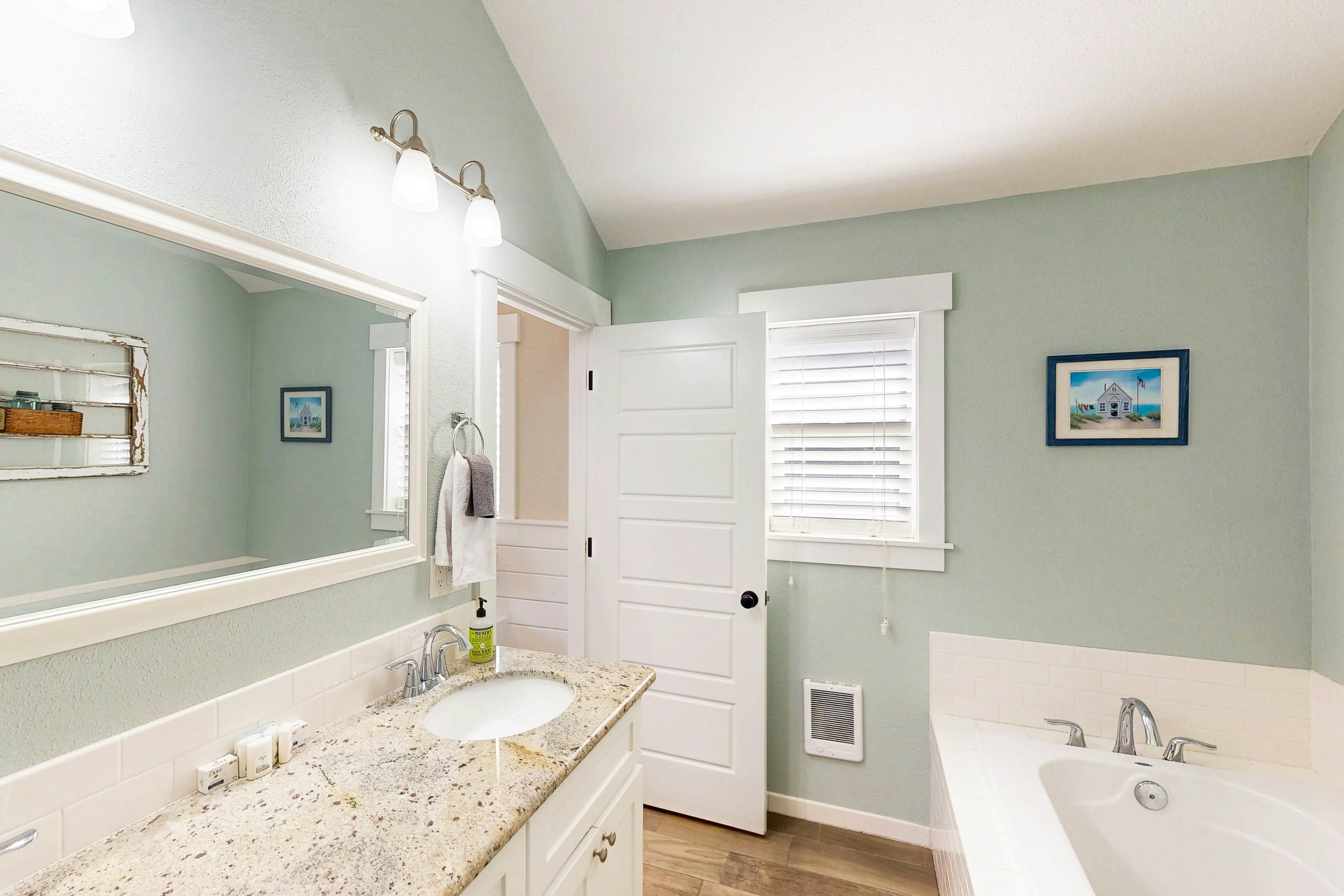 Dog-friendly coastal home with private hot tub and park access