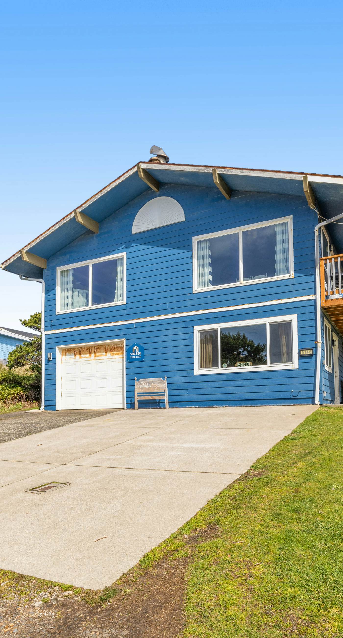 Ocean view home with game room steps from the beach dogs OK