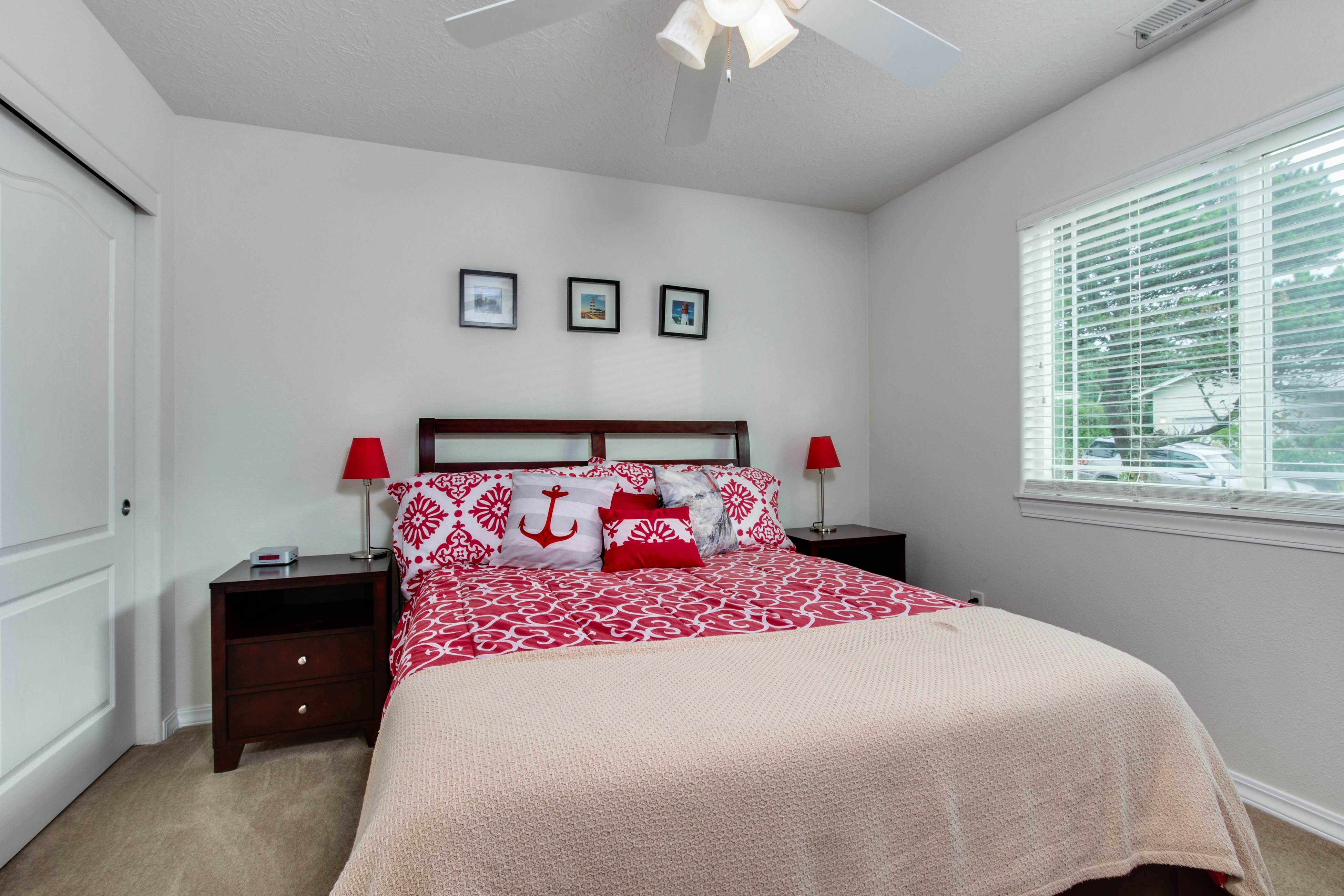 Beach escape with patio, private hot tub, & game room - steps to beach