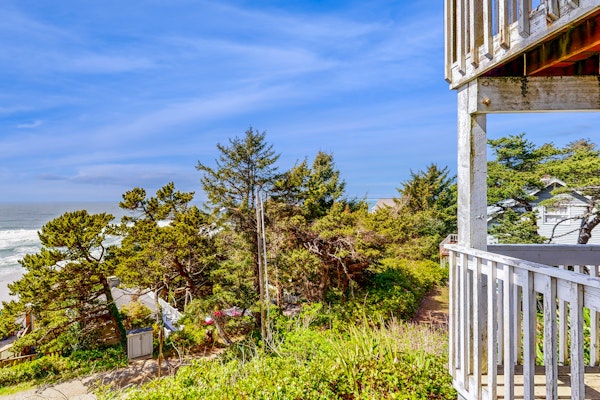 Lower Level Ocean View Studio Close to the Beach Dogs Welcome