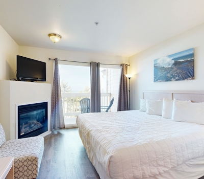 Dog Friendly Suite with Ocean Views Balcony Free WiFi and Nearby Beach Access