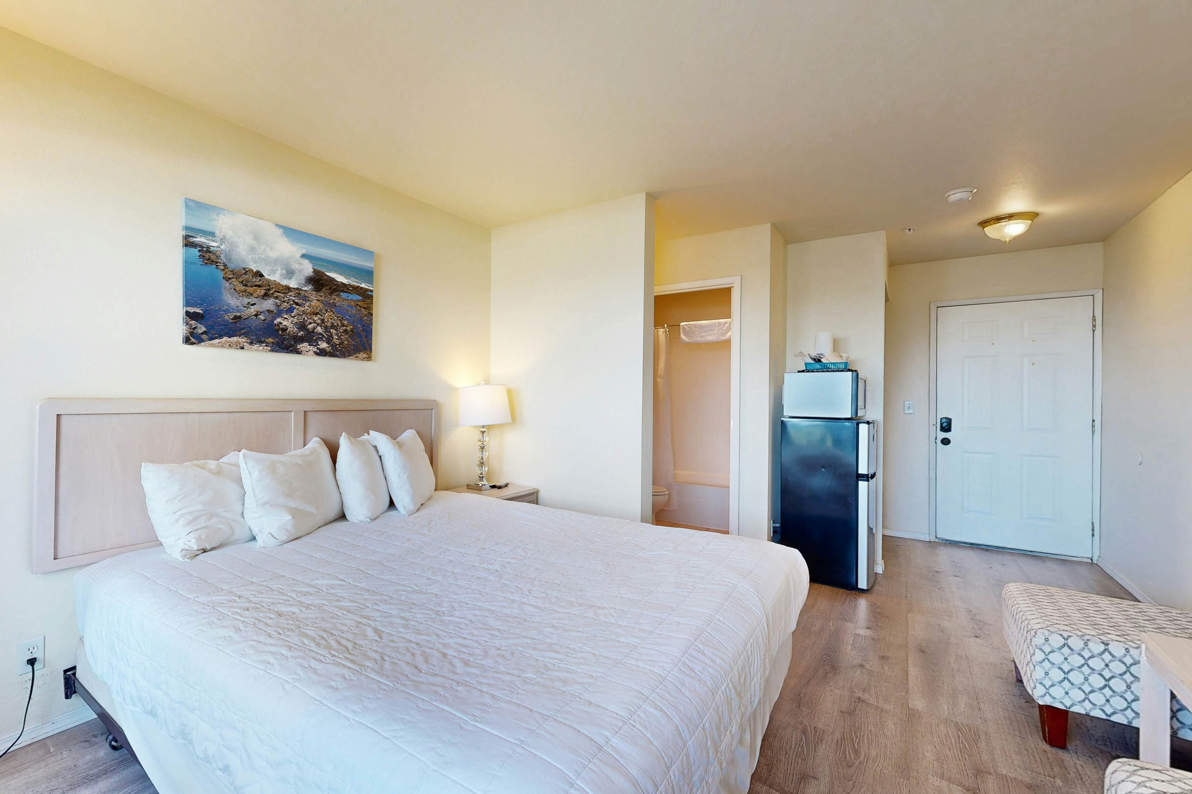 Dog-Friendly Suite with Ocean Views, Balcony, Free WiFi, & Nearby Beach Access