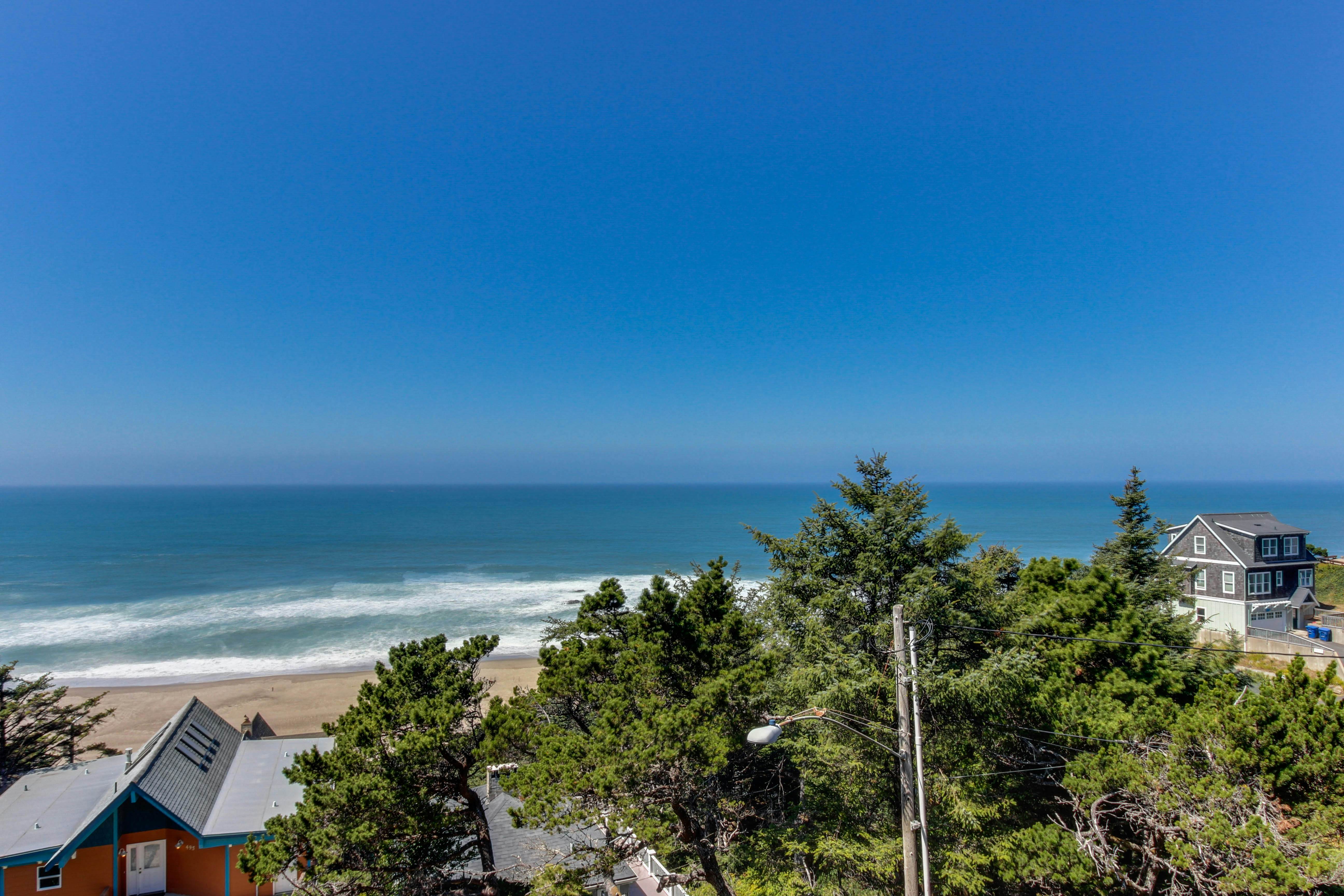 Dog-Friendly Suite with Ocean Views, Balcony, Free WiFi, & Nearby Beach Access