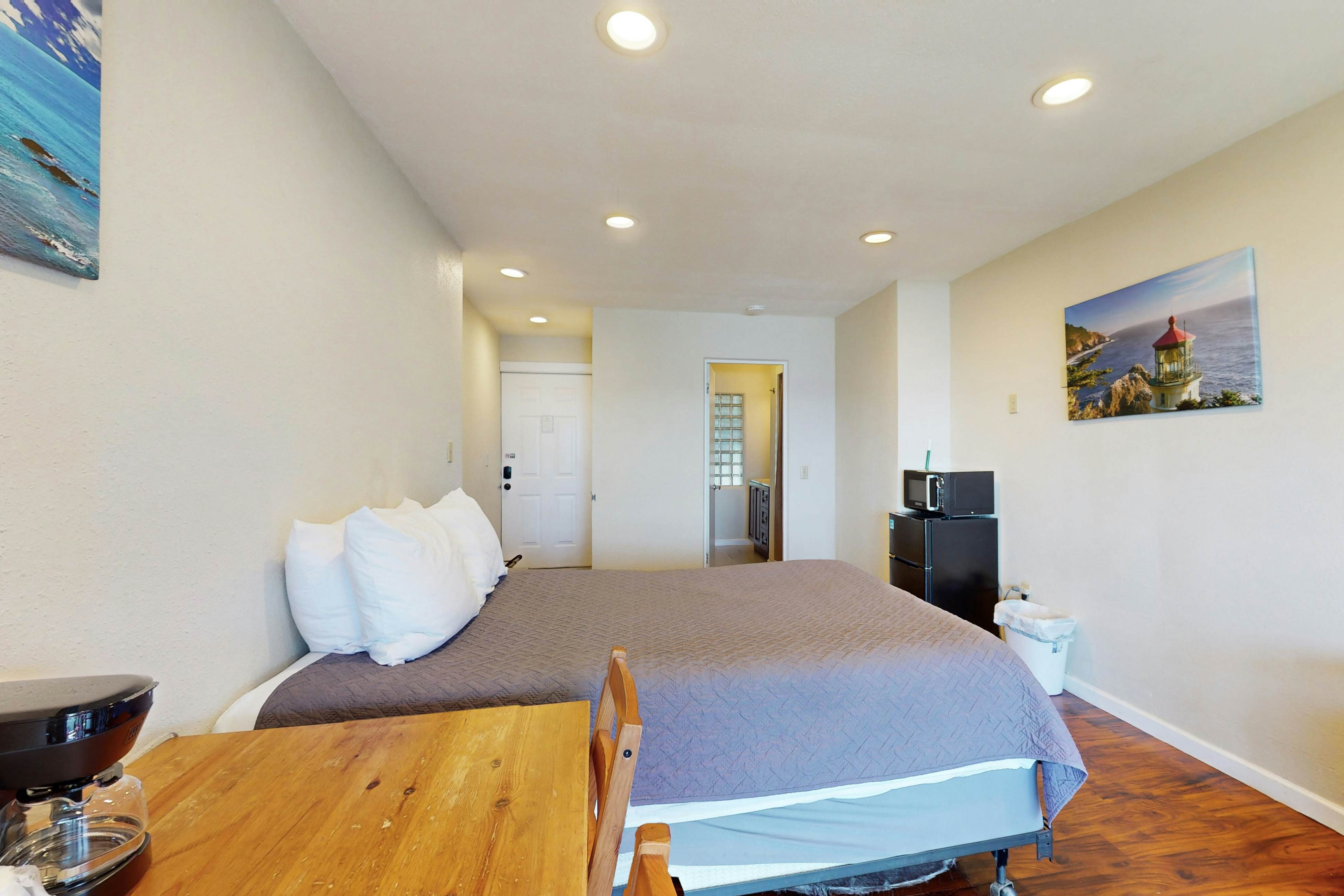 Dog Friendly Studio Condo with Ocean Views and Nearby Beach Access