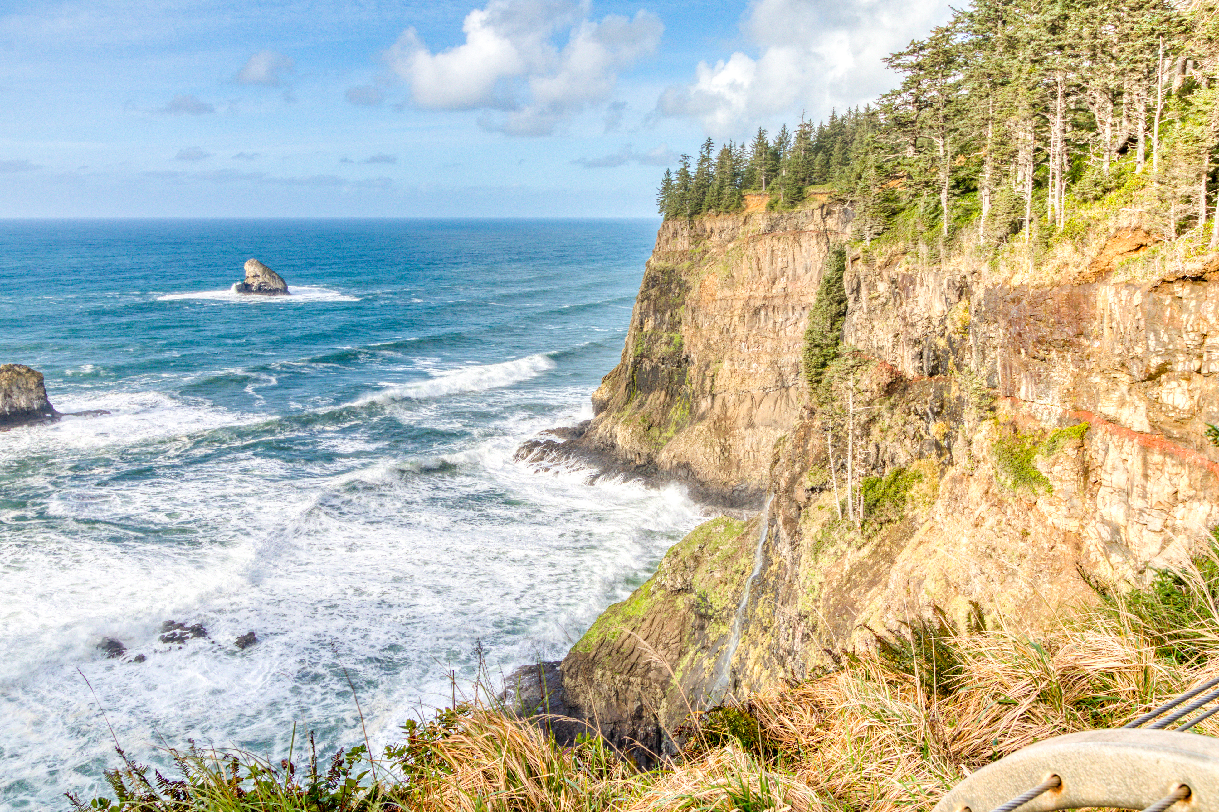 Stunning home with ocean view spacious deck with nice view