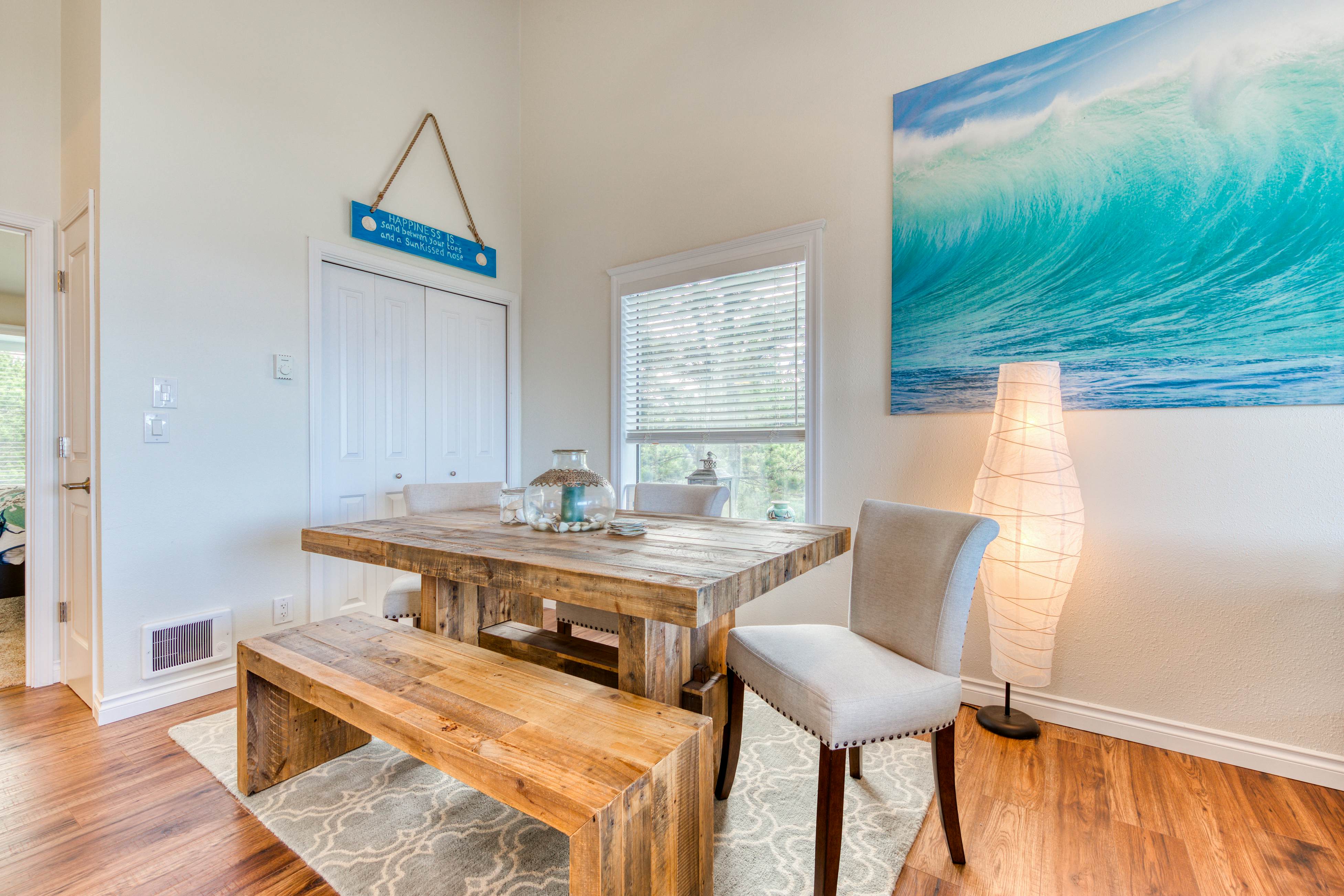 Stunning home with ocean view - spacious deck with nice view