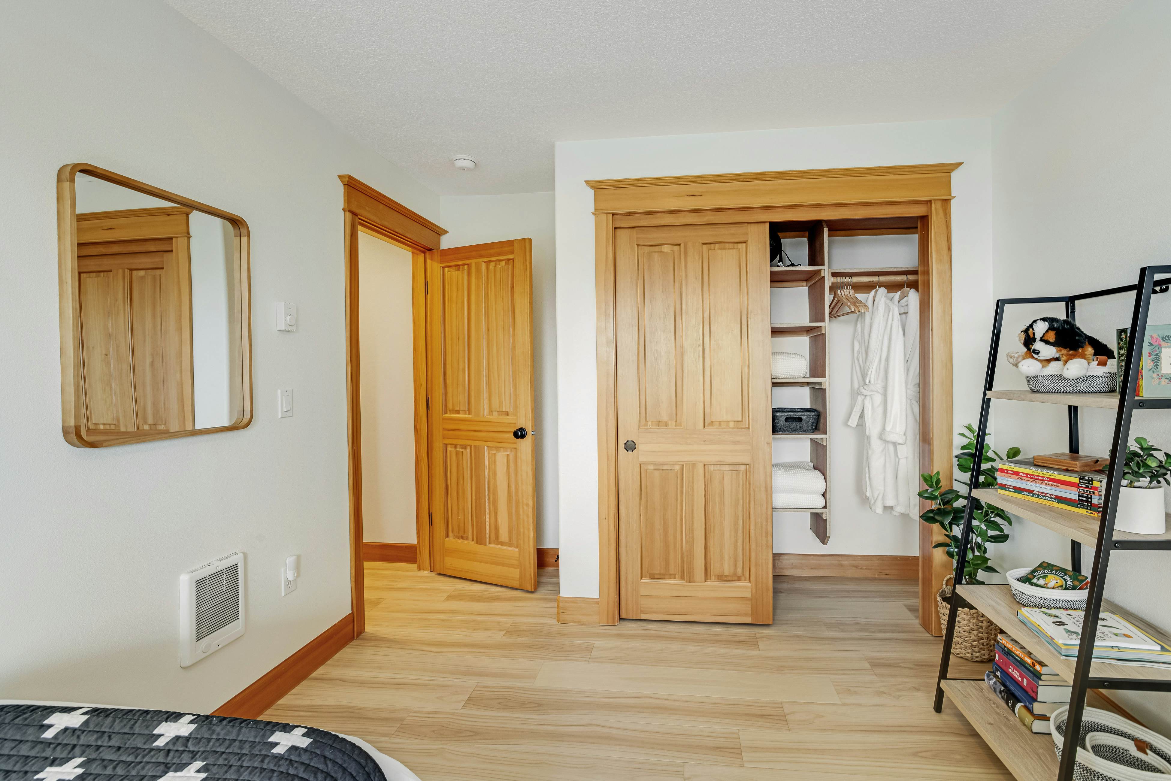 Dog-friendly home with ocean views, deck, washer/dryer, grill, & fireplace