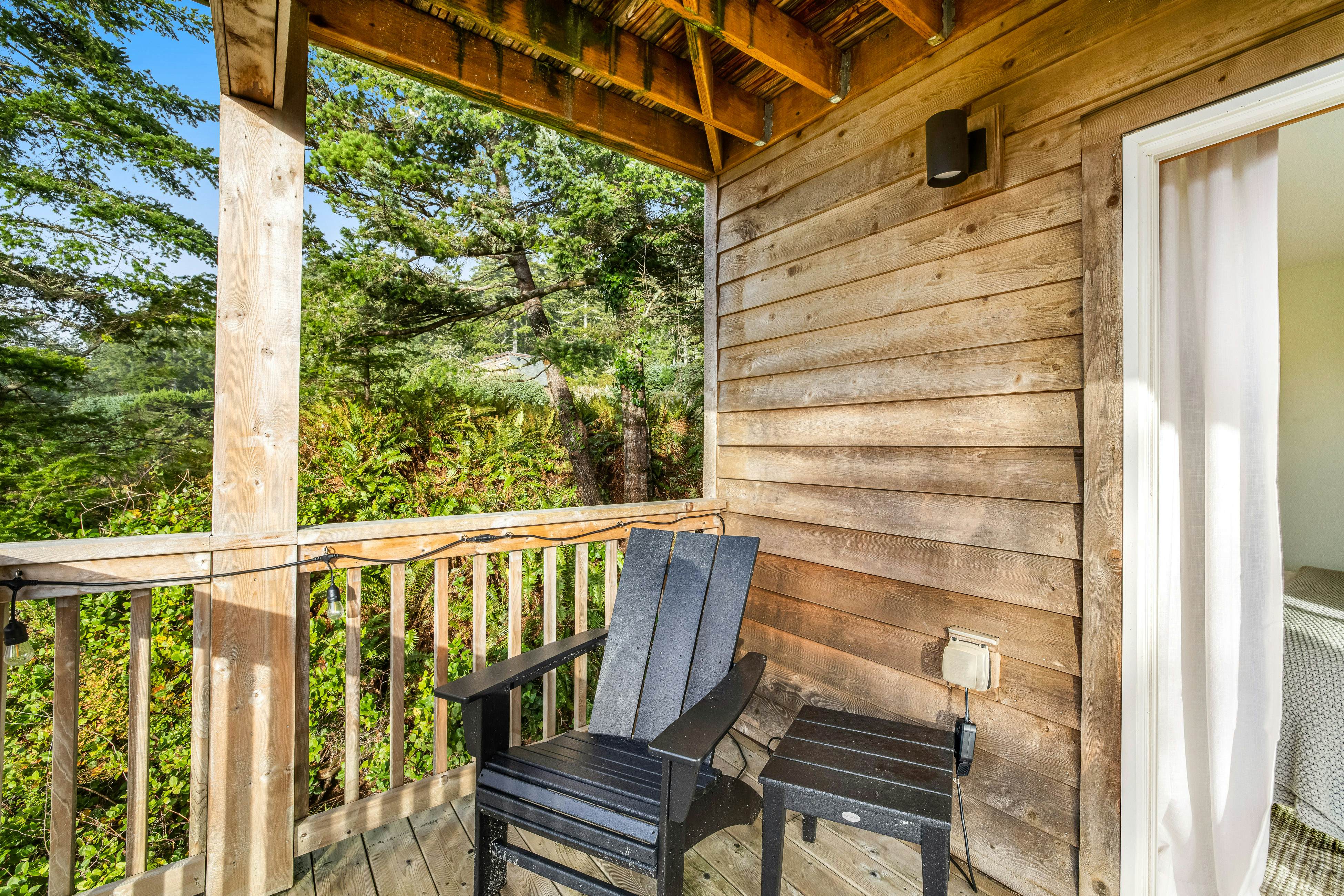 Dog-friendly home with ocean views, deck, washer/dryer, grill, & fireplace