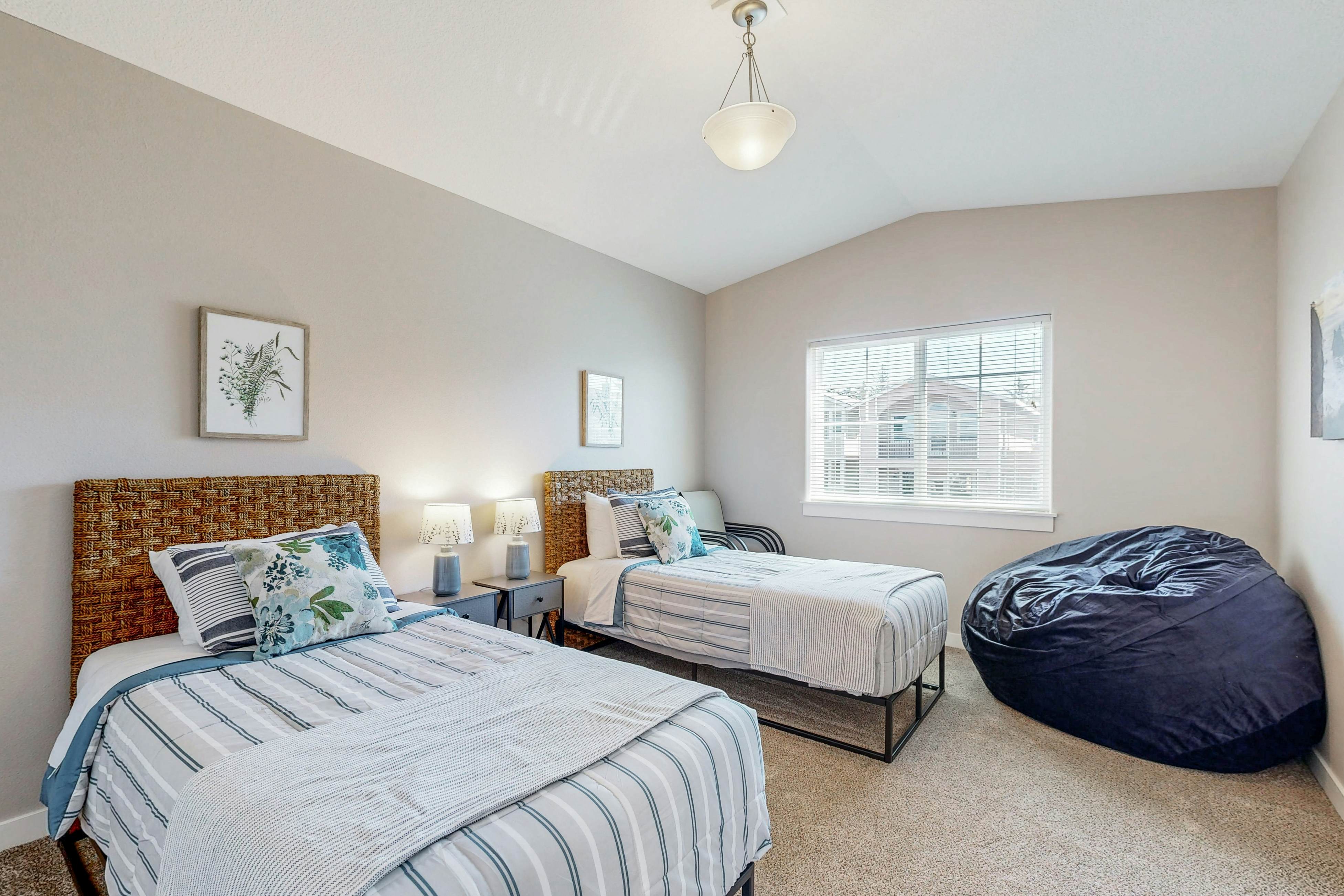 Sweeping ocean-view home with fireplace, grill, & foosball table - dog-friendly