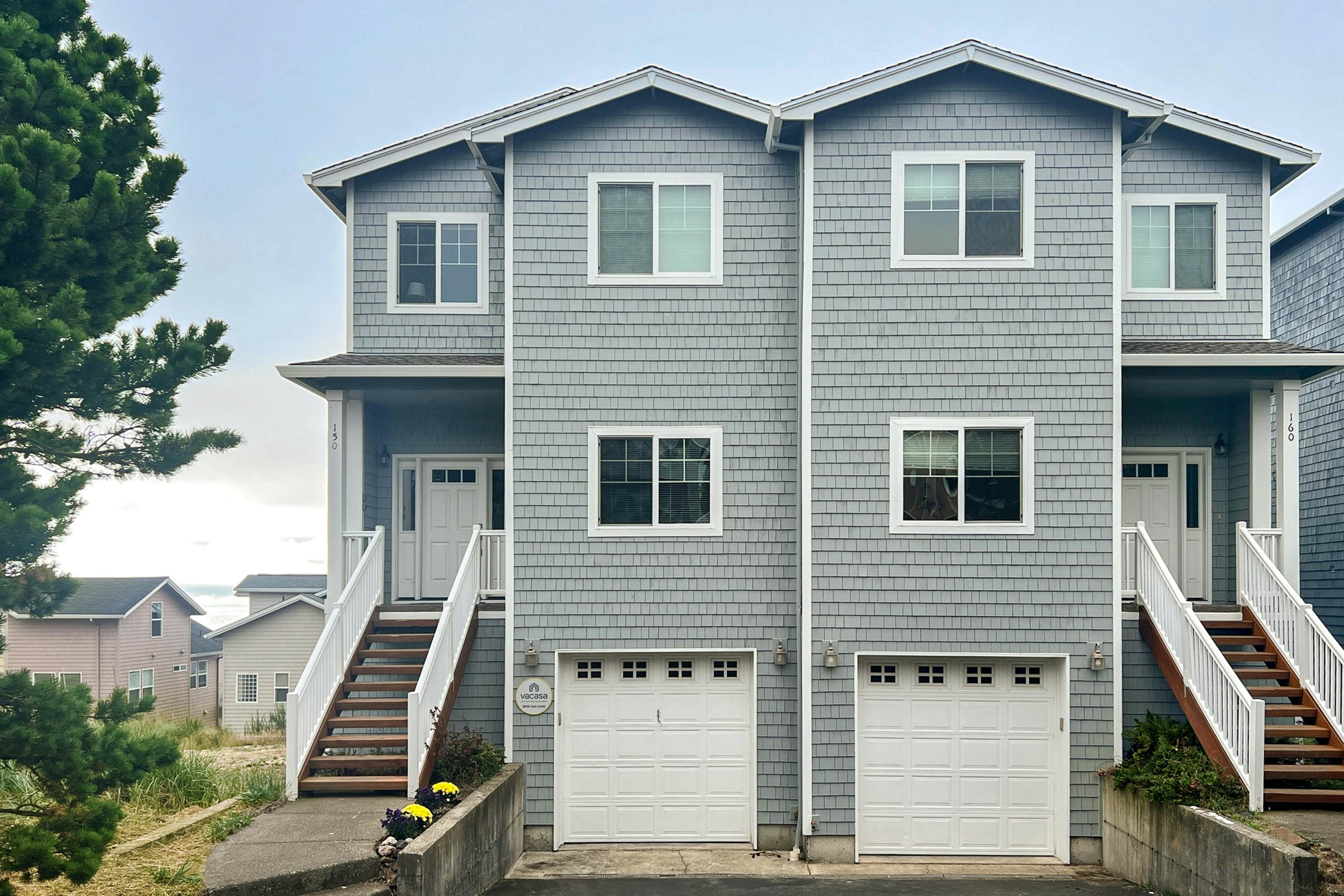 Sweeping ocean-view home with fireplace, grill, & foosball table - dog-friendly