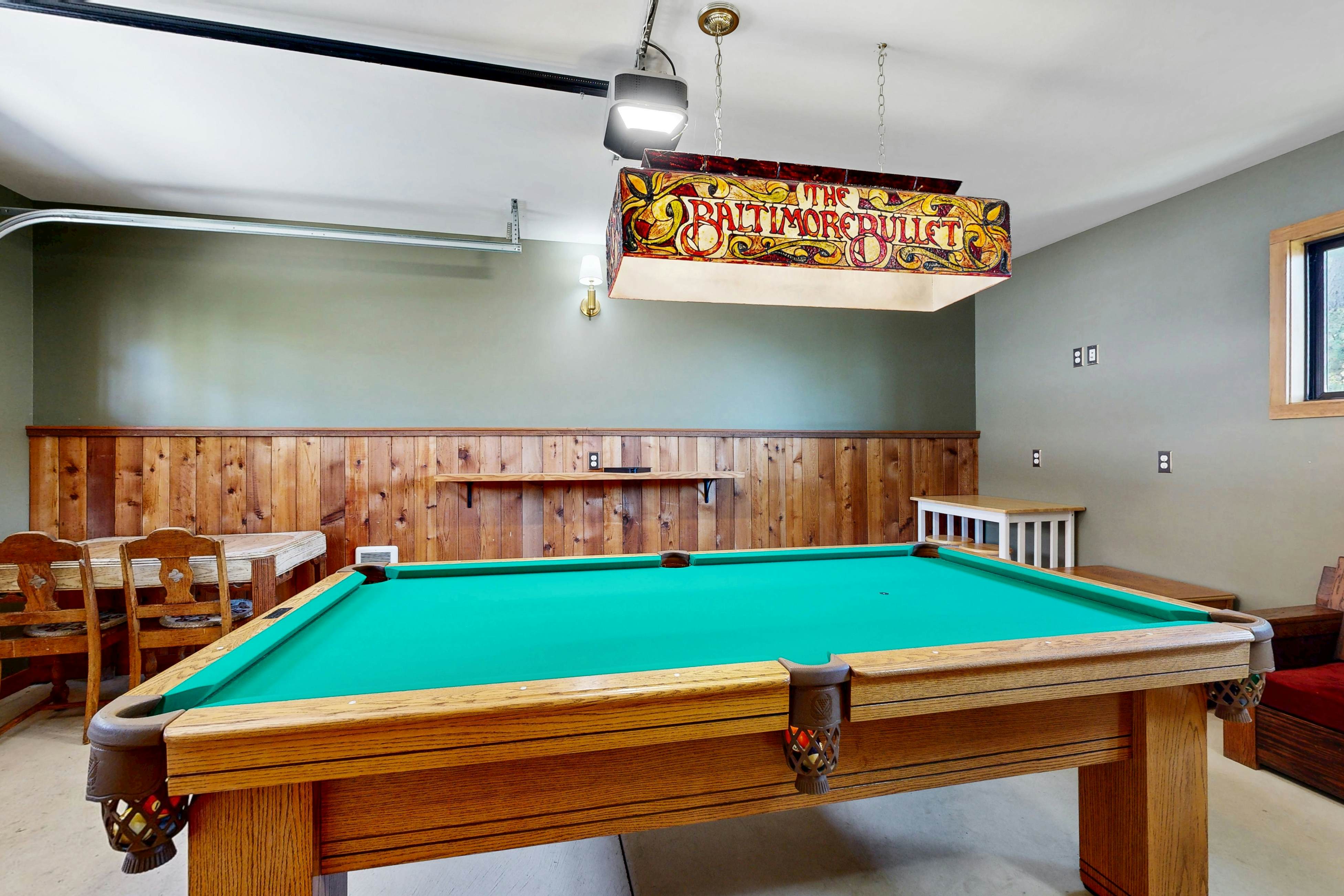 Bay-view, dog-friendly home with a pool table & children's items