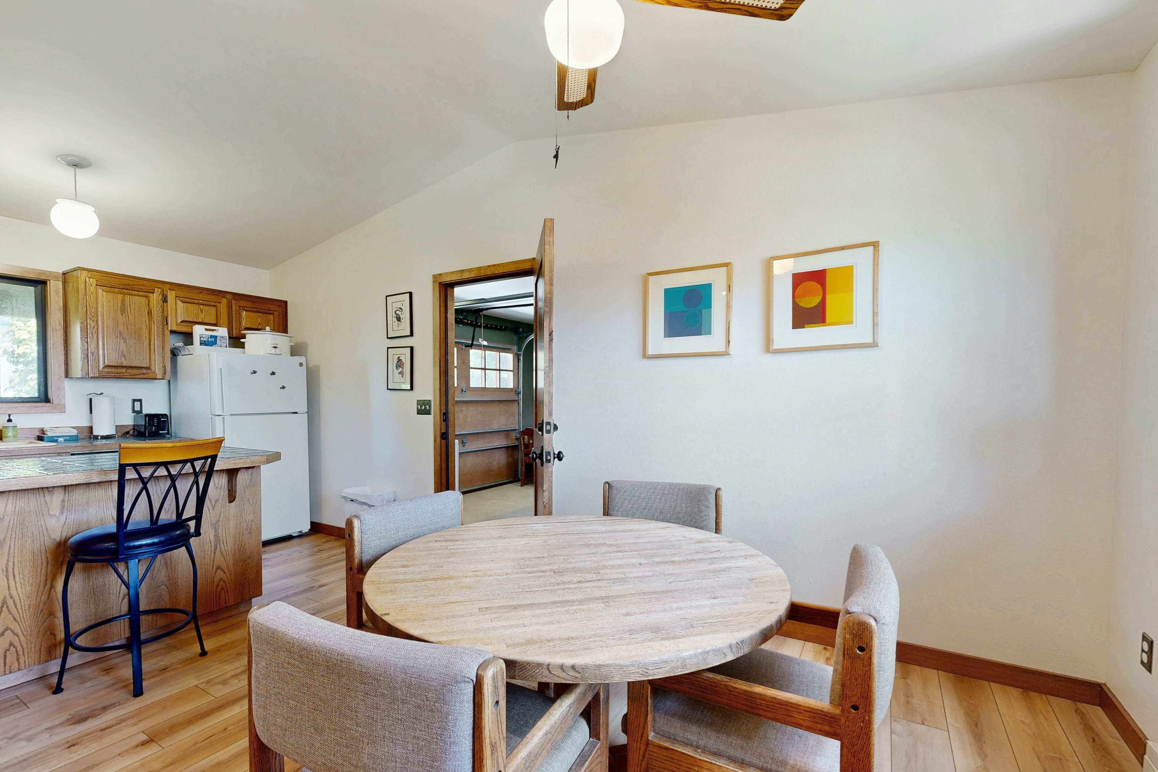 Bay-view, dog-friendly home with a pool table & children's items