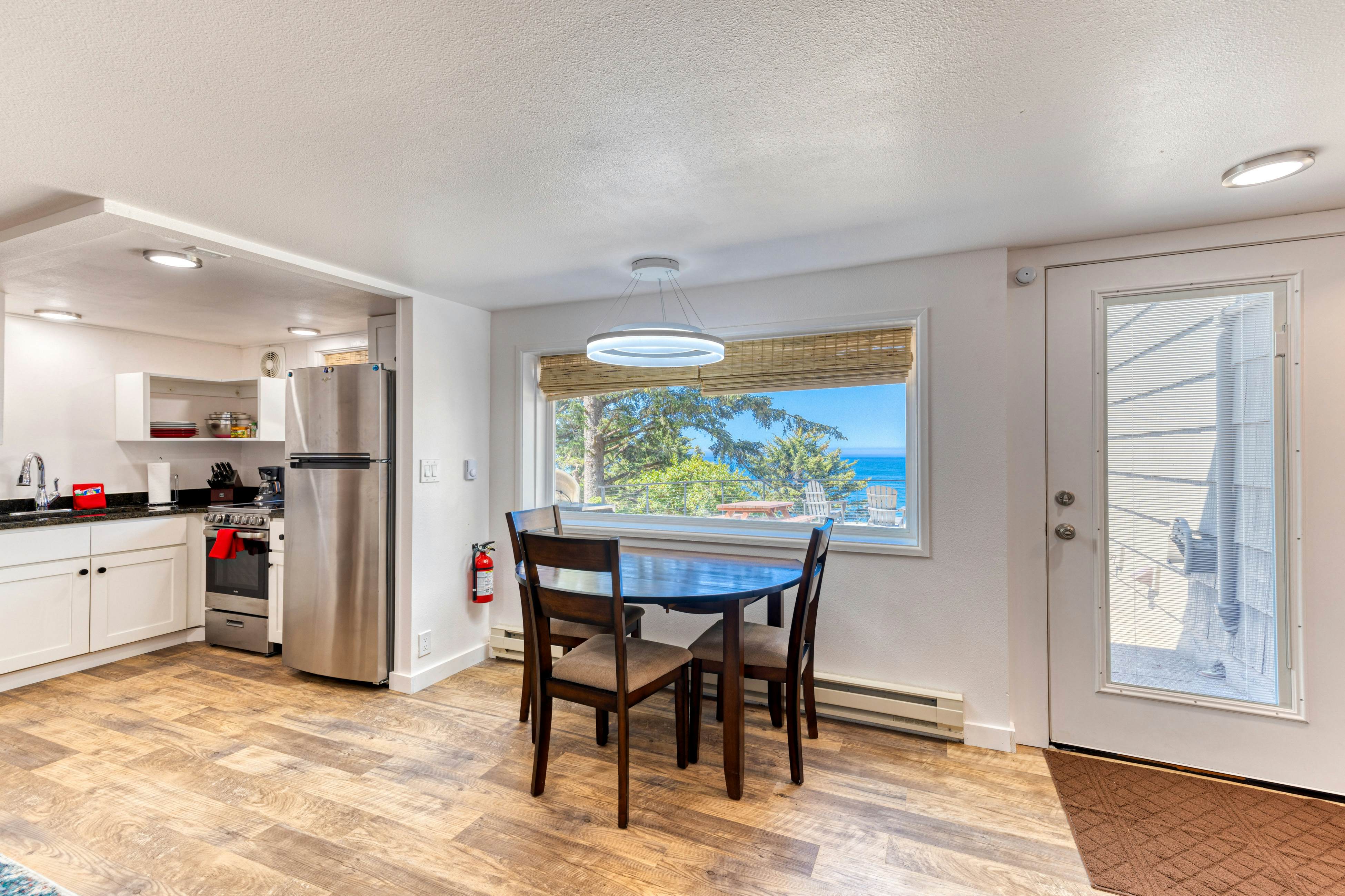 Amazing ocean-view escape with seven bedrooms, scenic patios, & modern interior