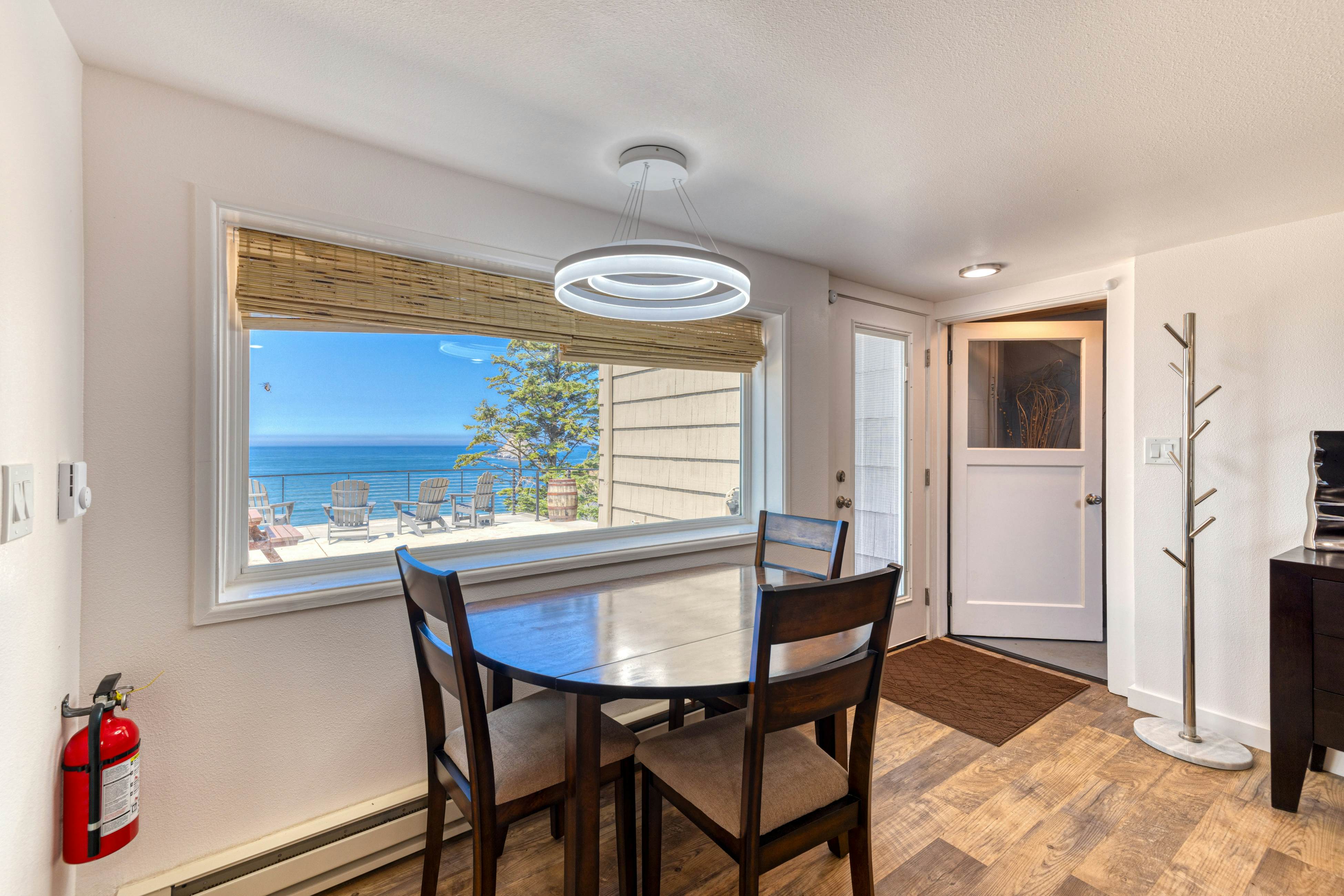 Amazing ocean-view escape with seven bedrooms, scenic patios, & modern interior