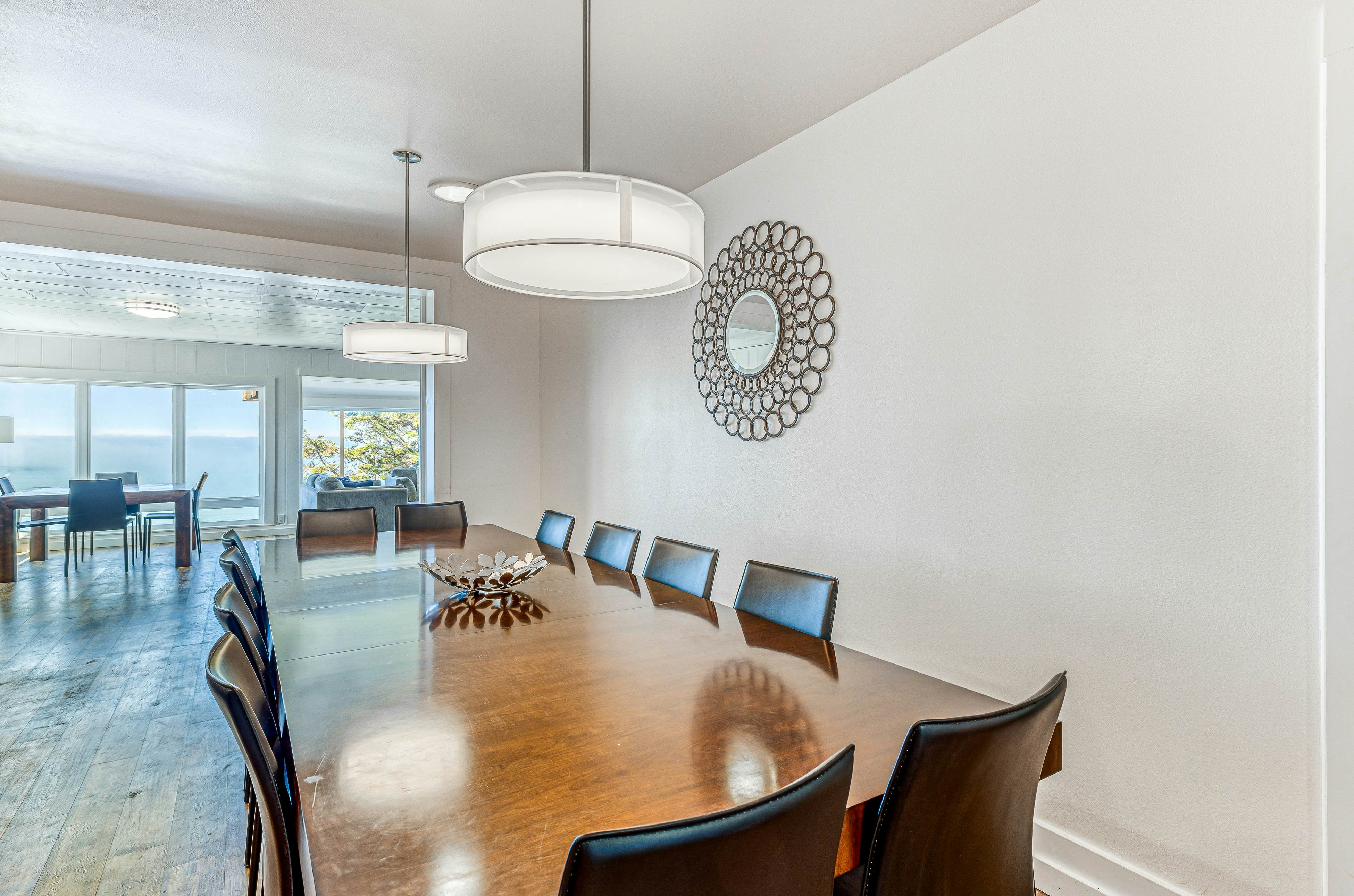 Spacious ocean view home with wood fireplace, grill, & deck - dog-friendly