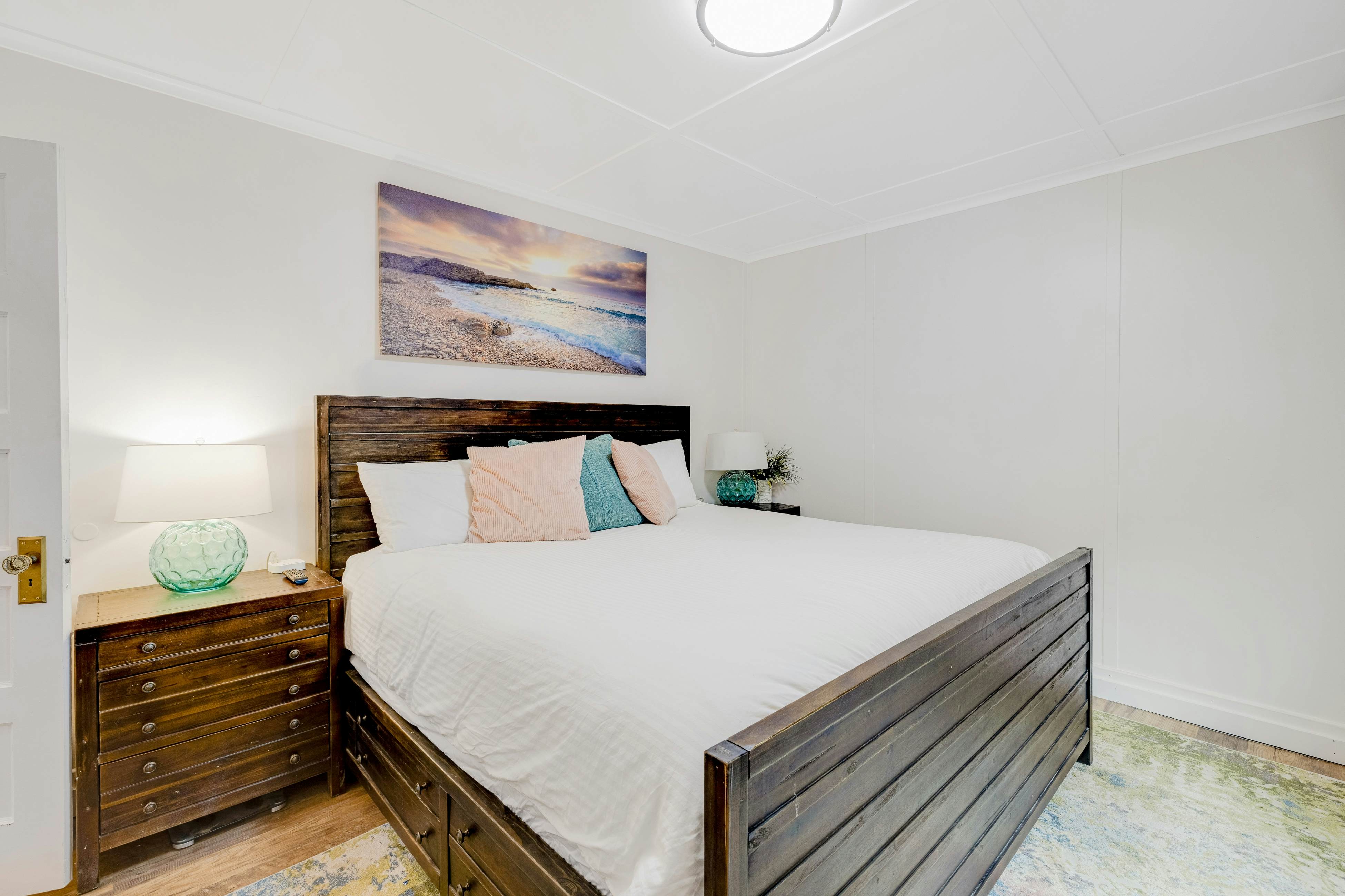 Spacious ocean view home with wood fireplace, grill, & deck - dog-friendly