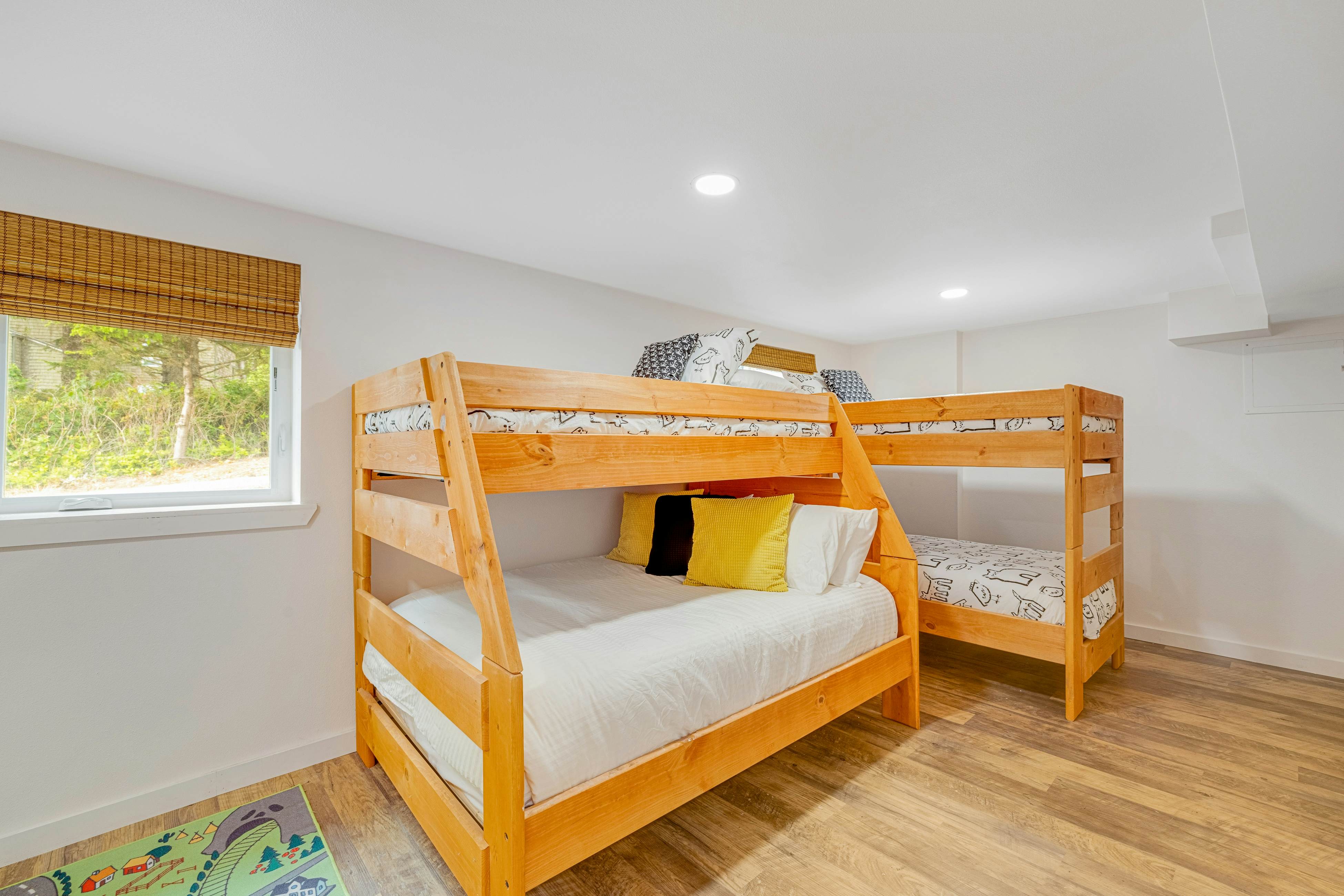 Spacious ocean view home with wood fireplace, grill, & deck - dog-friendly