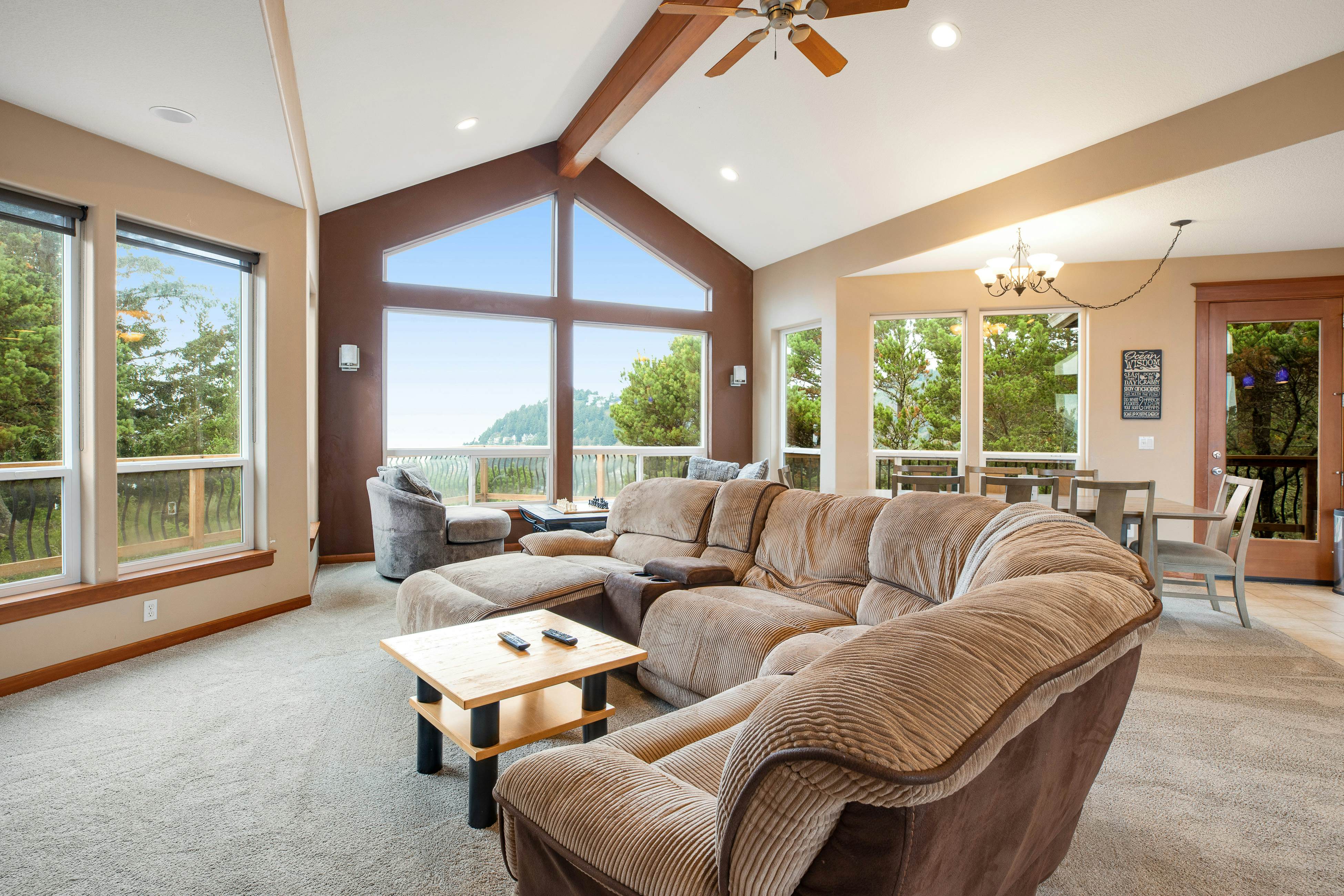 Spacious Oceanside Home with Private Hot Tub and Pacific Views - Dog-Friendly