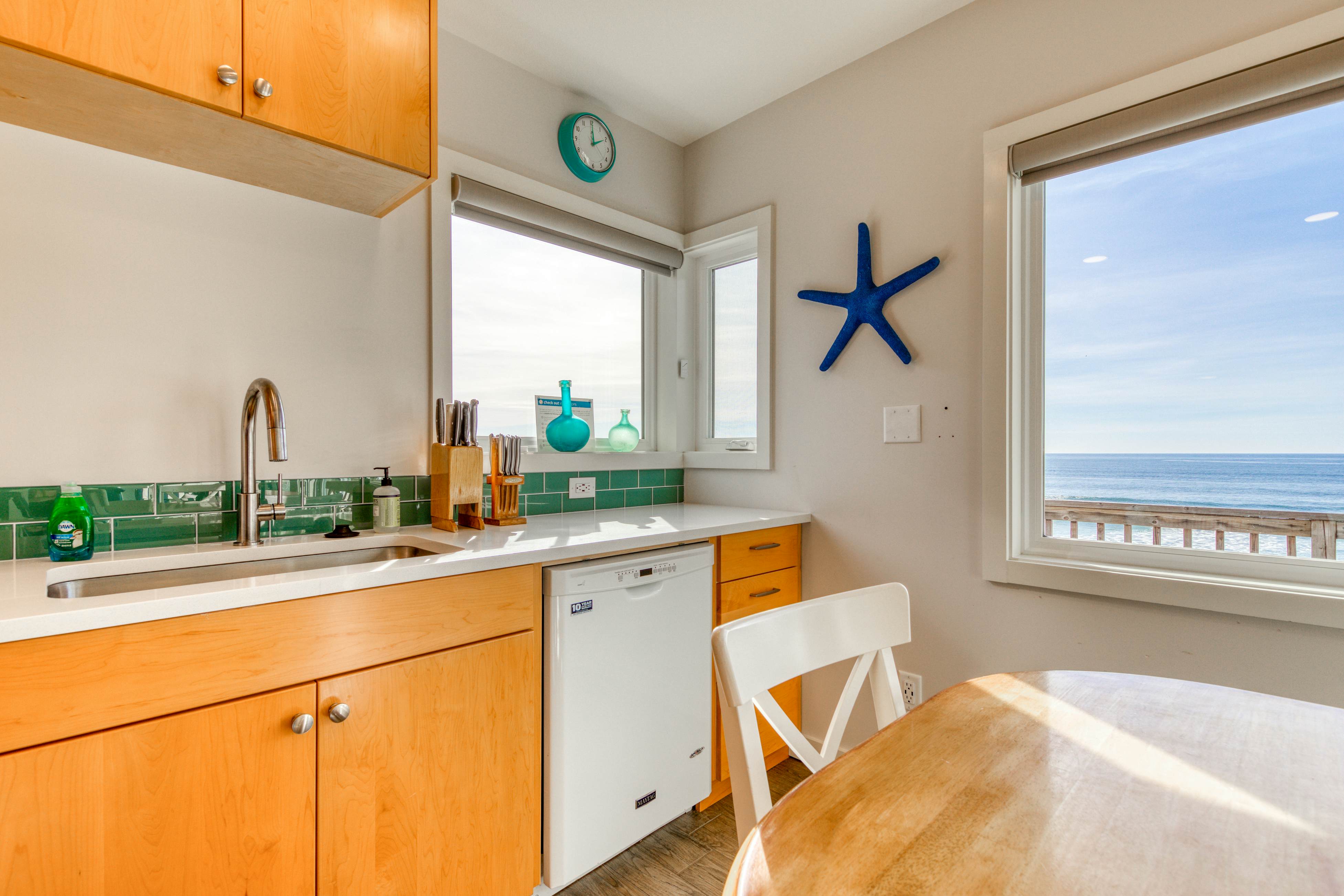Charming Oceanfront Getaway with Gorgeous Water Views & Easy Beach Access