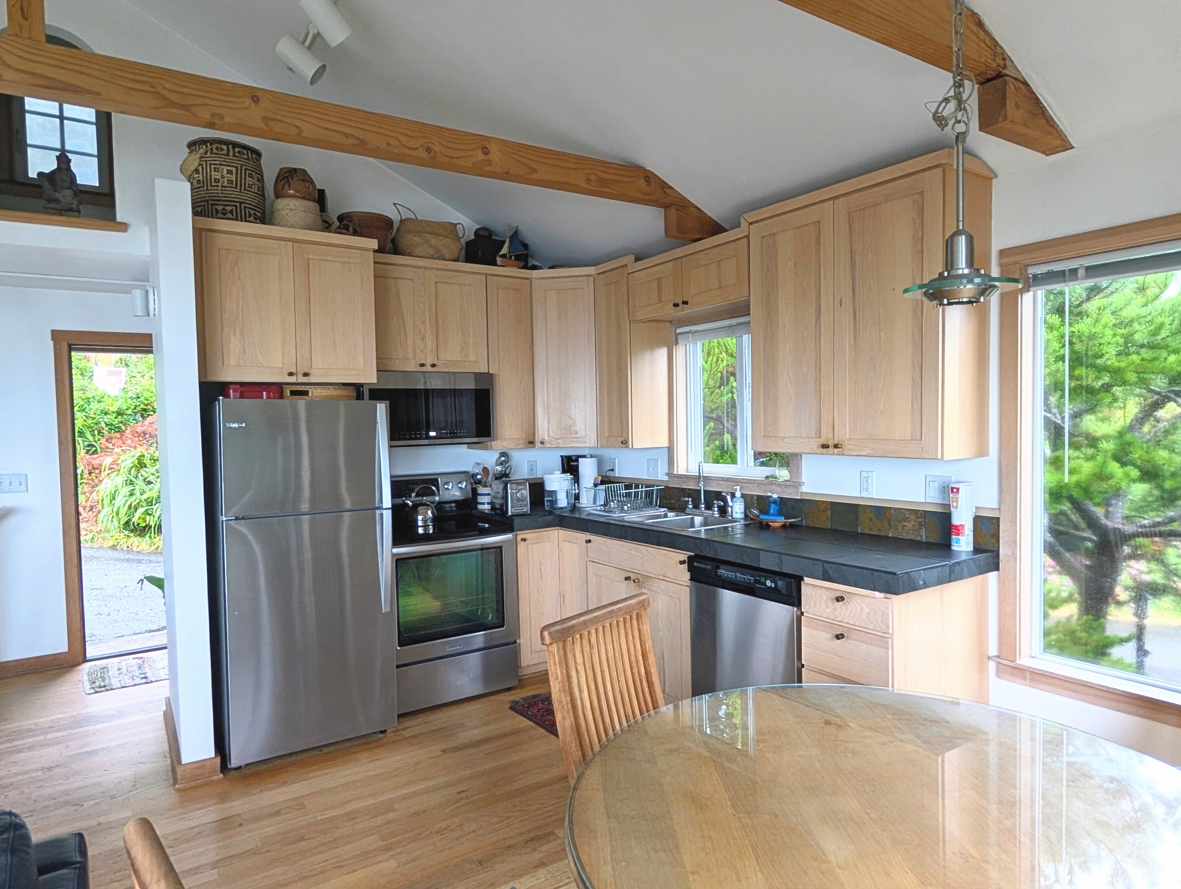 Airy Beach Home with Two Decks Ocean Views Close to Beach Access