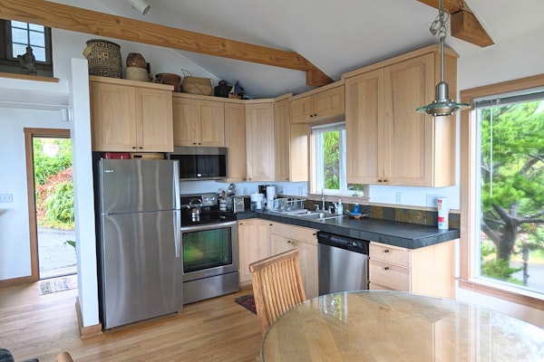 Airy Beach Home with Two Decks Ocean Views Close to Beach Access