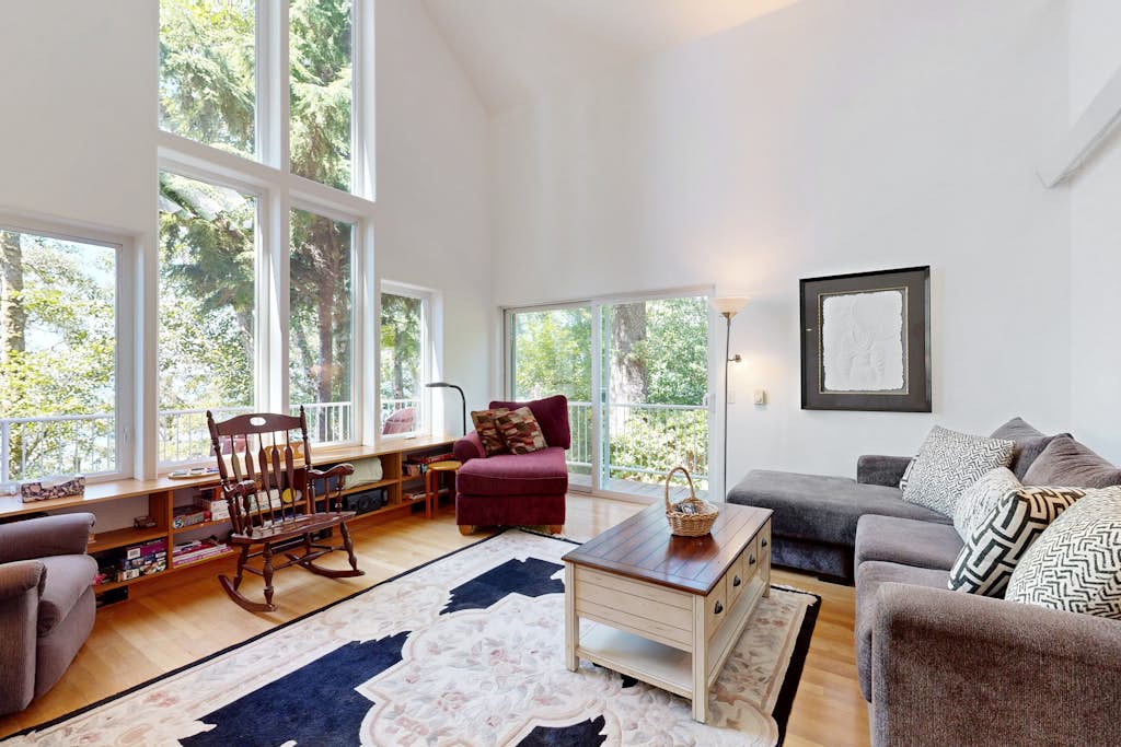 Custom dog friendly home with Netarts Bay views includes a separate casita