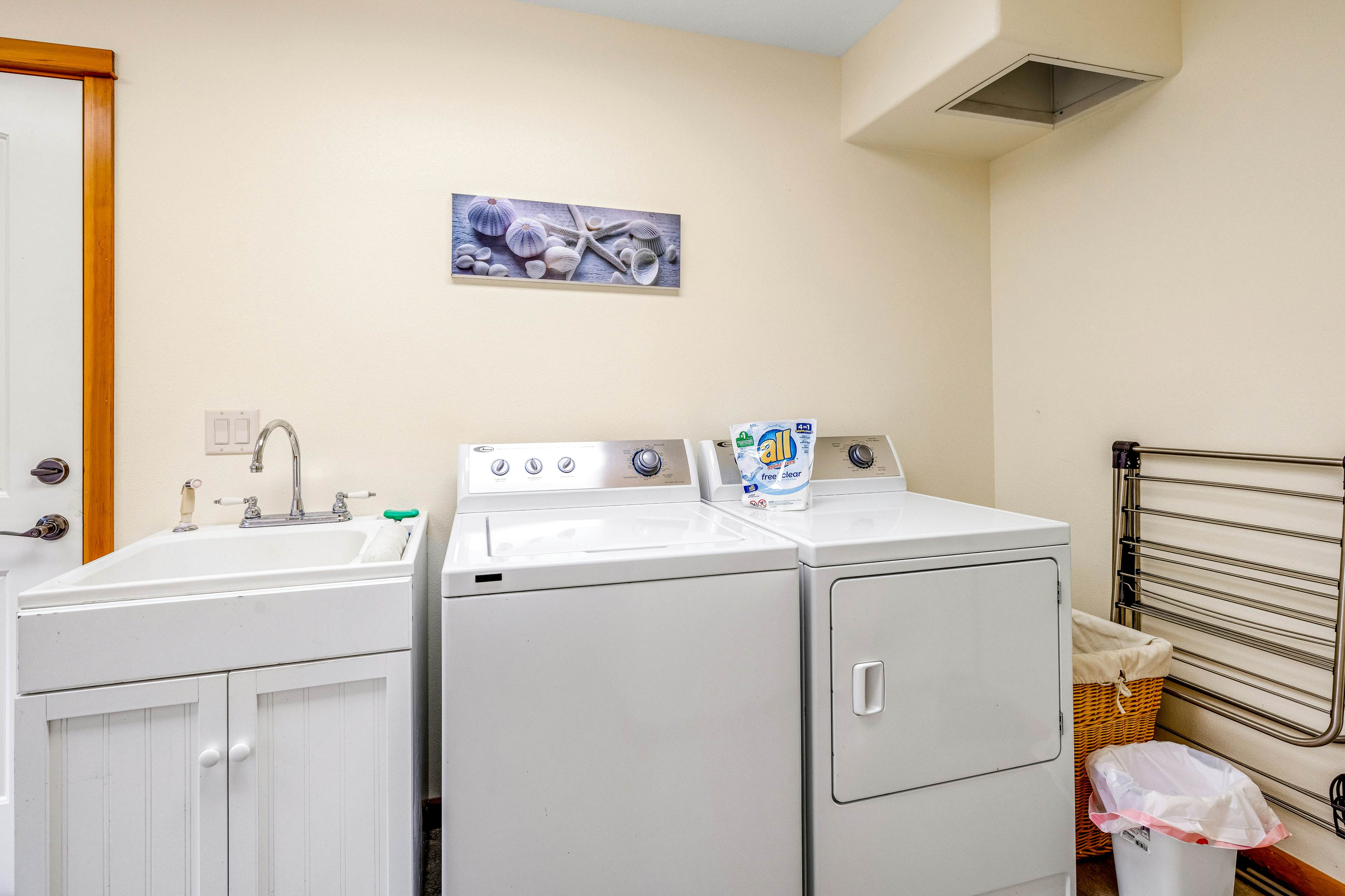 Lakefront escape with water views, grill, wrap-around deck - walk to beach