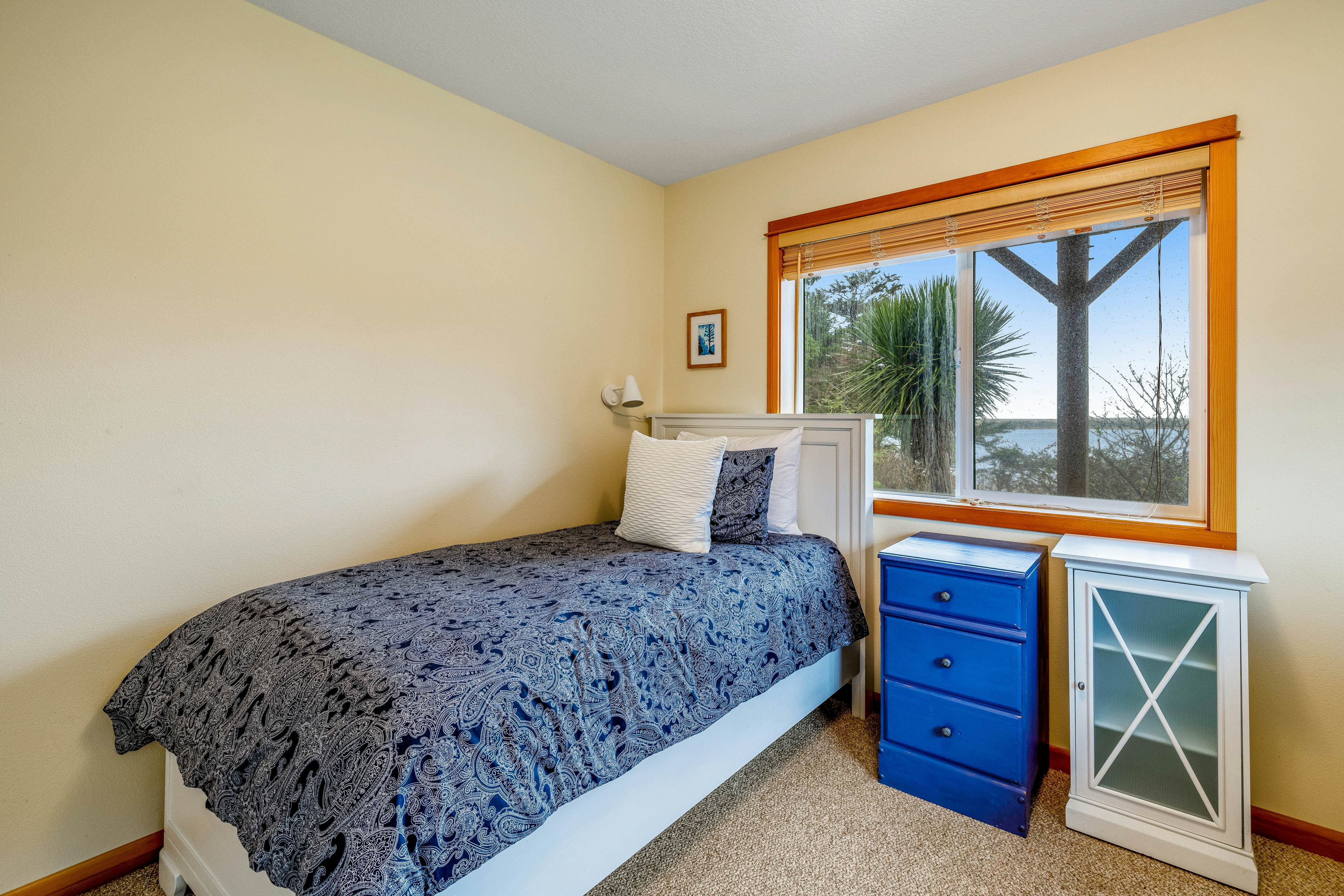 Lakefront escape with water views, grill, wrap-around deck - walk to beach