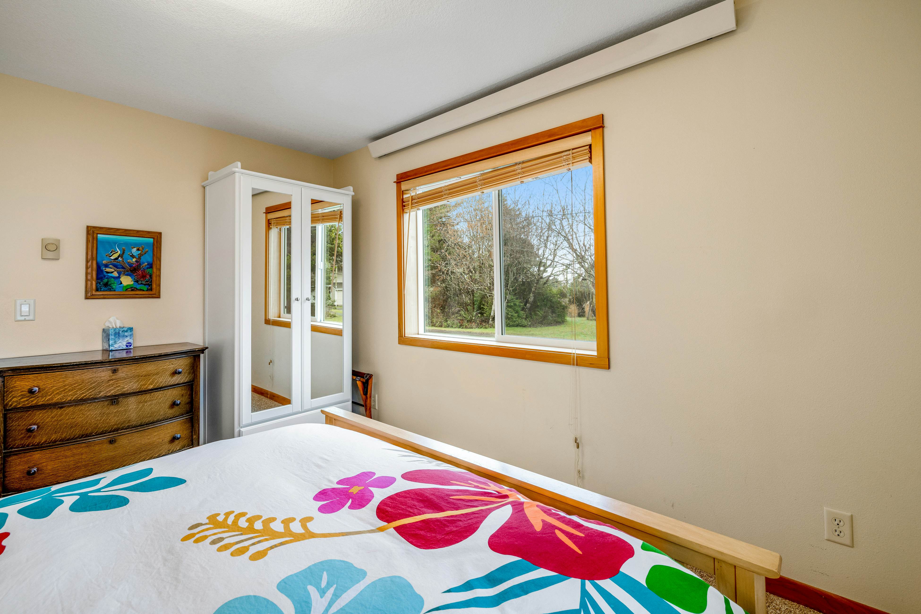 Lakefront escape with water views, grill, wrap-around deck - walk to beach