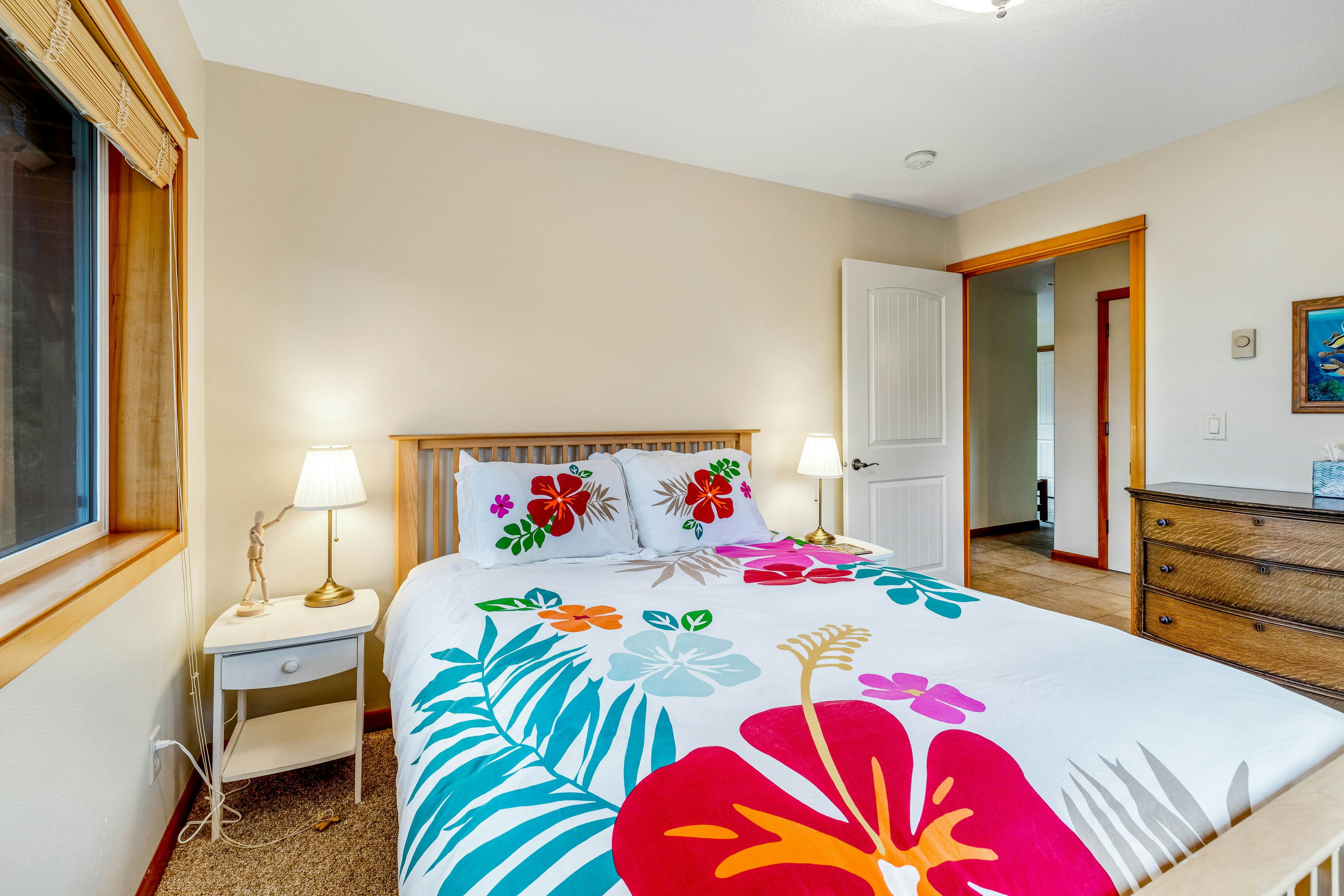 Lakefront escape with water views, grill, wrap-around deck - walk to beach