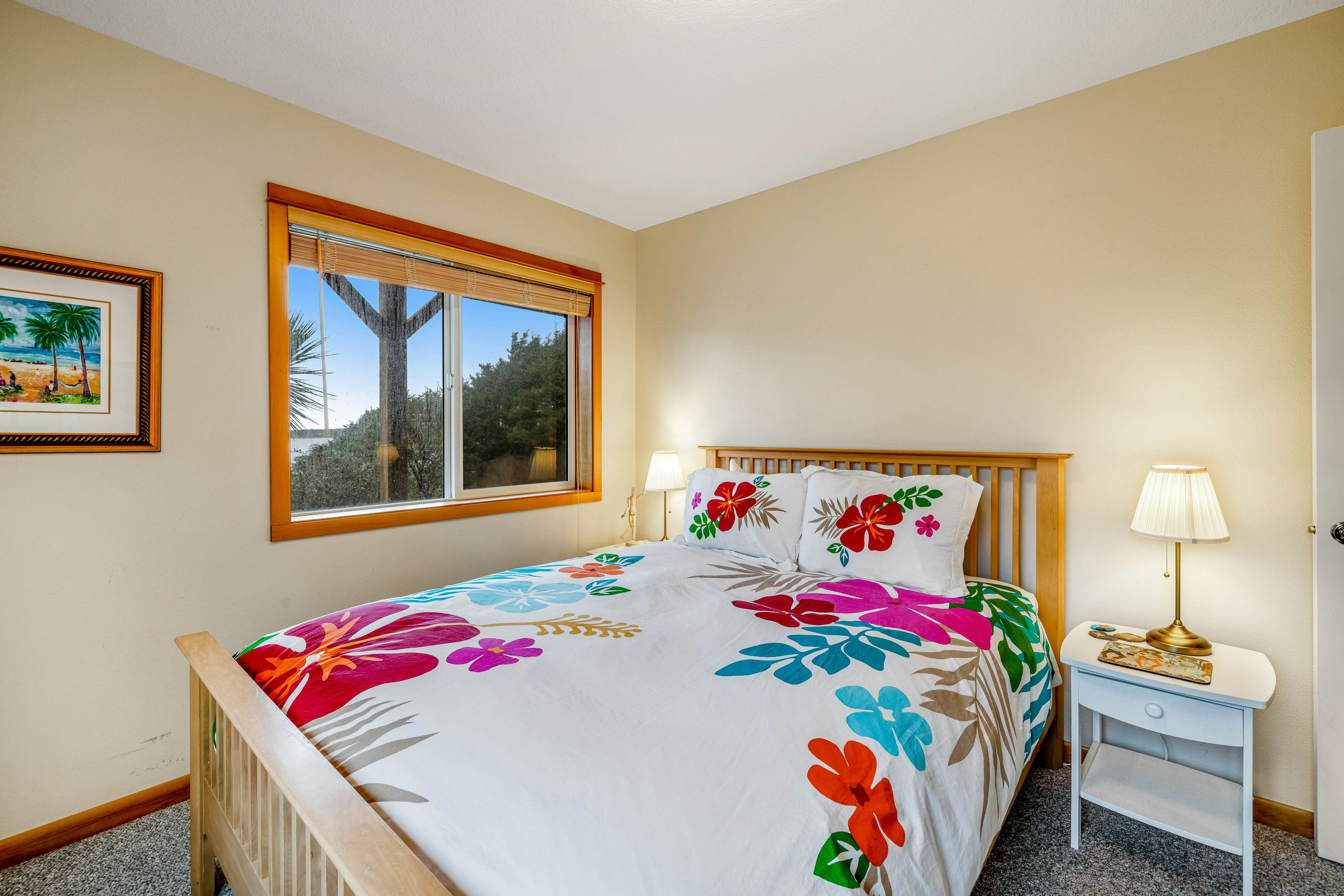 Lakefront escape with water views, grill, wrap-around deck - walk to beach