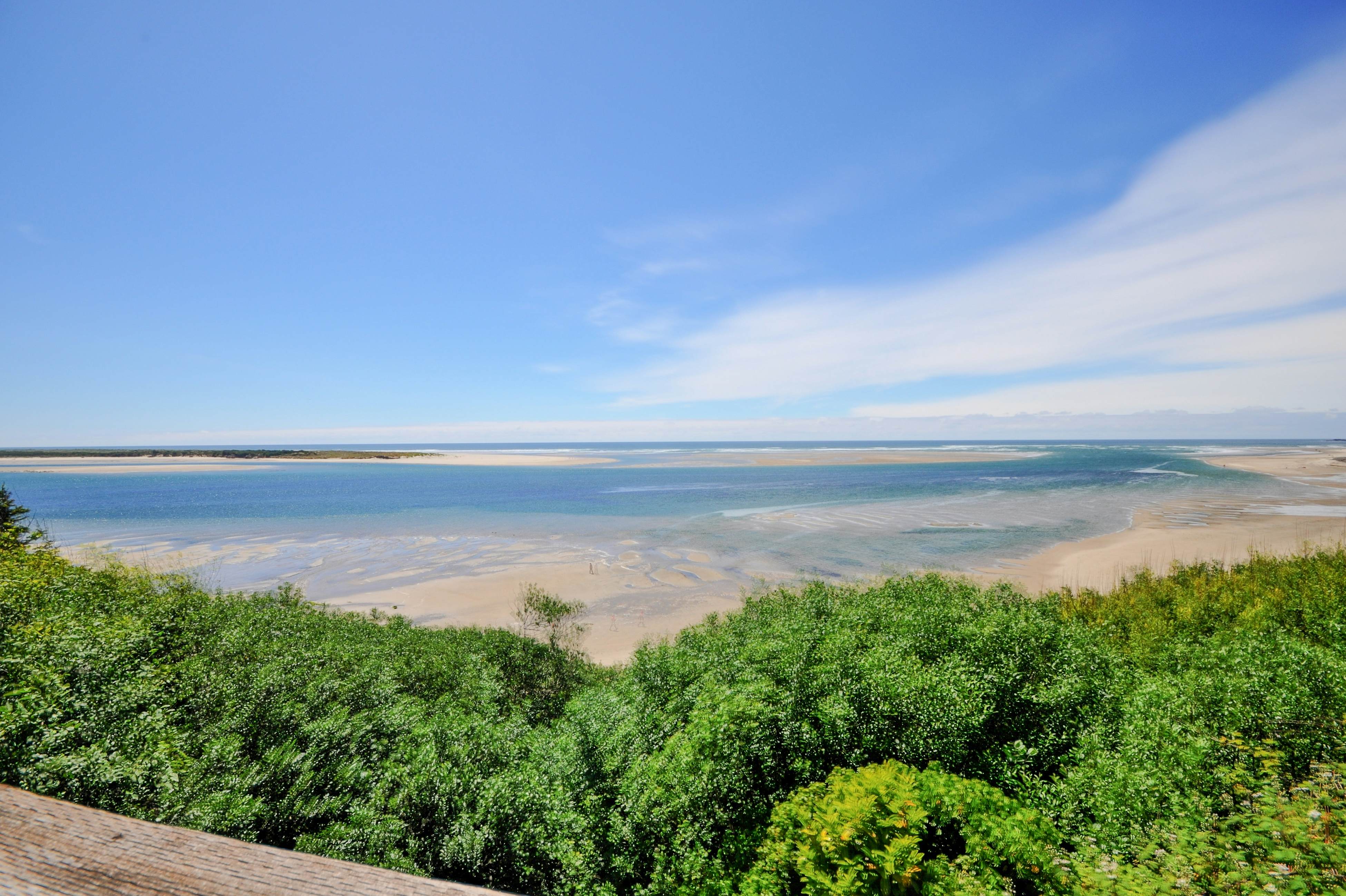 Bright Oceanfront Home with Stunning Pacific and Bay Views Near Town