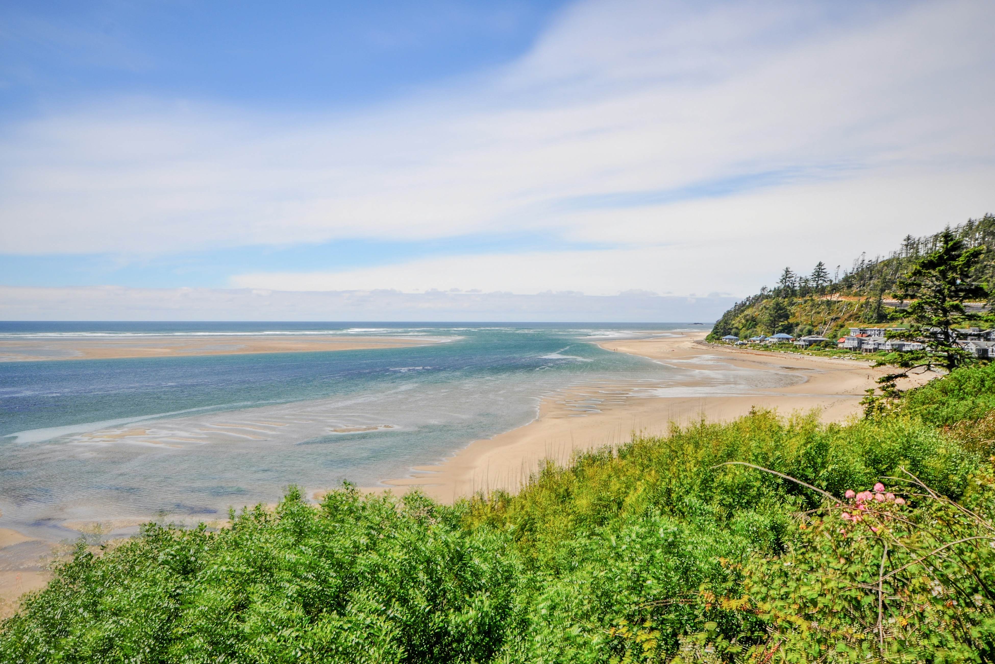 Bright Oceanfront Home with Stunning Pacific and Bay Views Near Town