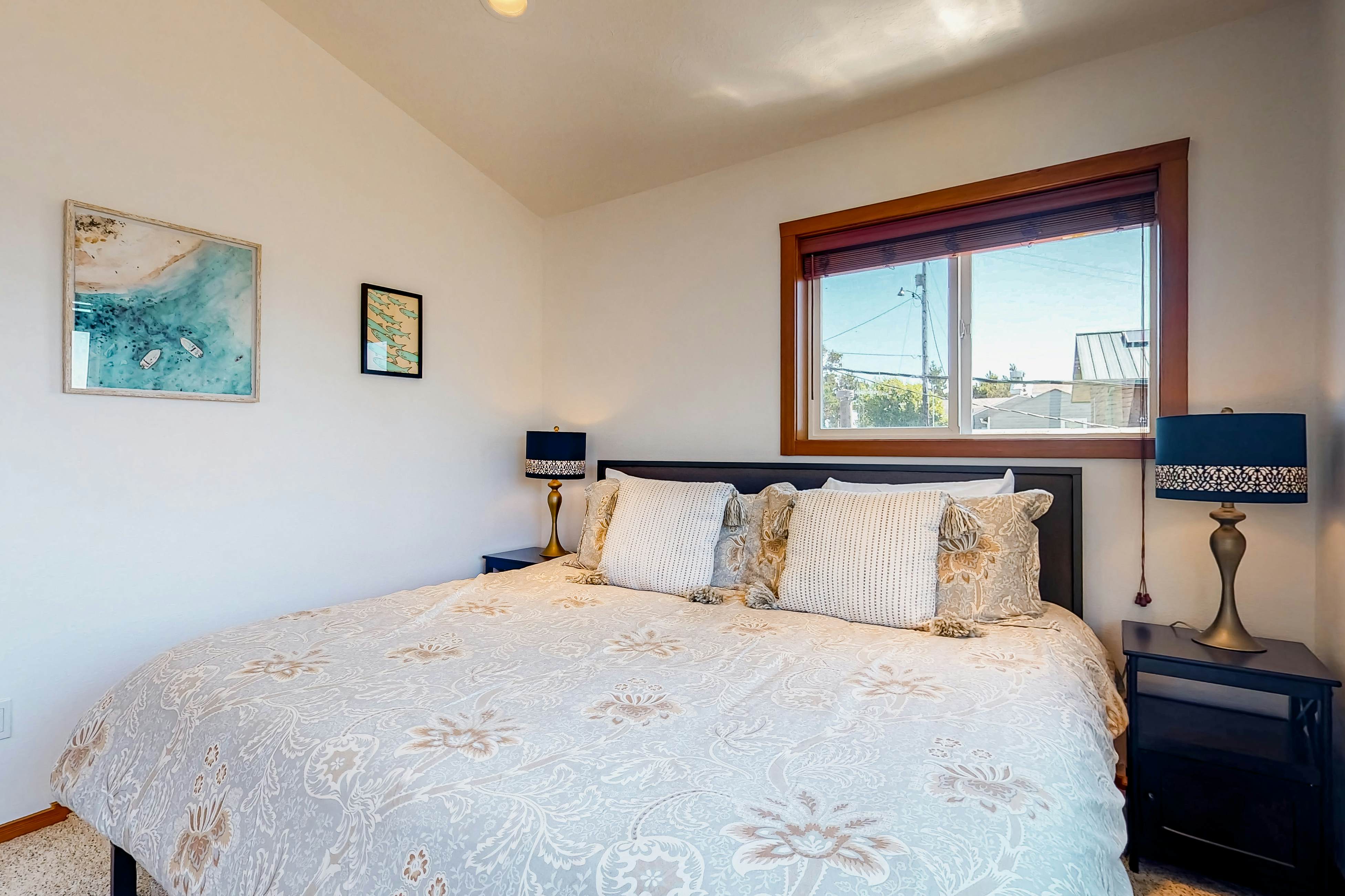 Ocean-view dog-friendly home with hot tub, large lawn, home office, & Ping-Pong