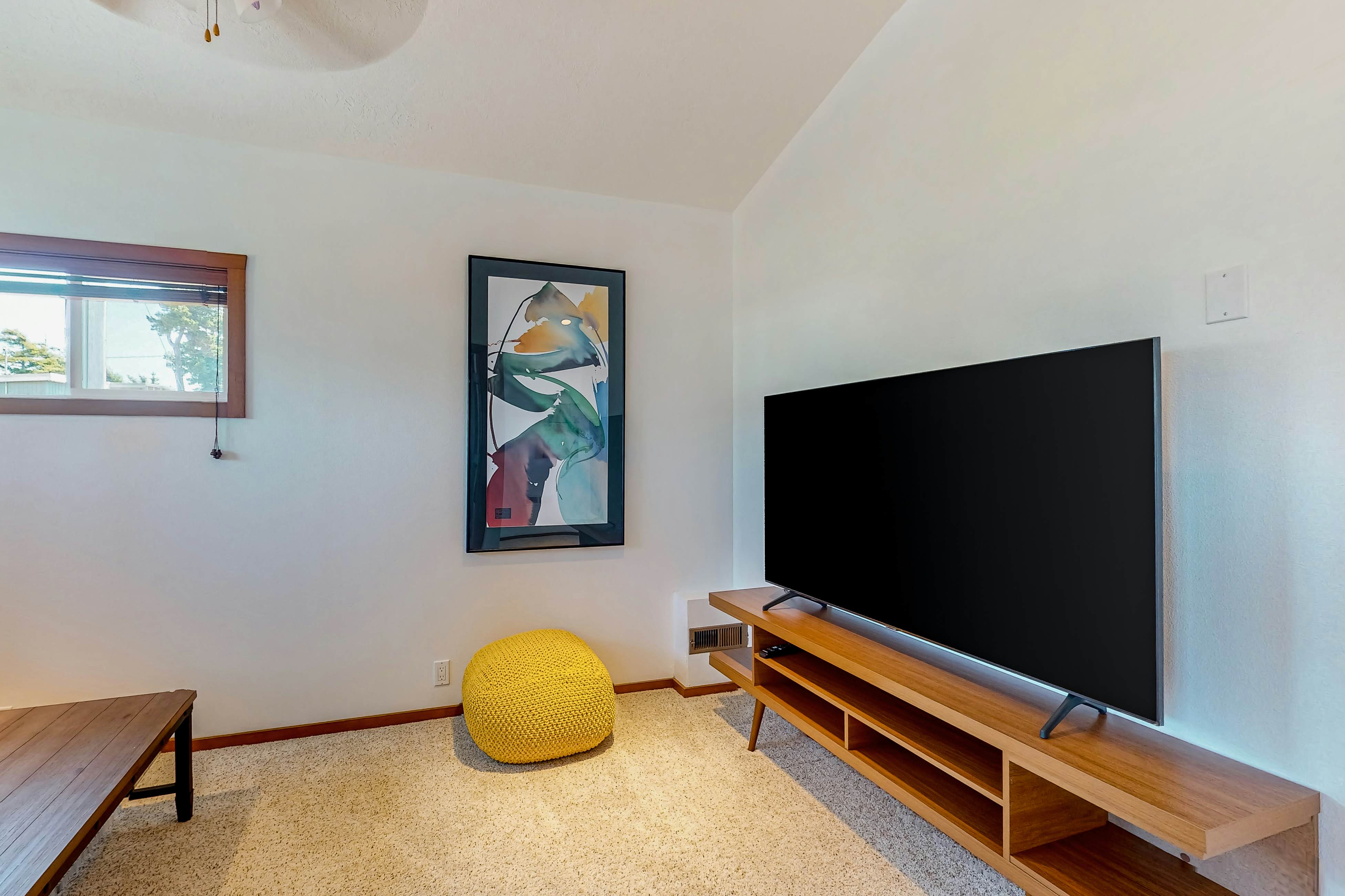 Ocean-view dog-friendly home with hot tub, large lawn, home office, & Ping-Pong