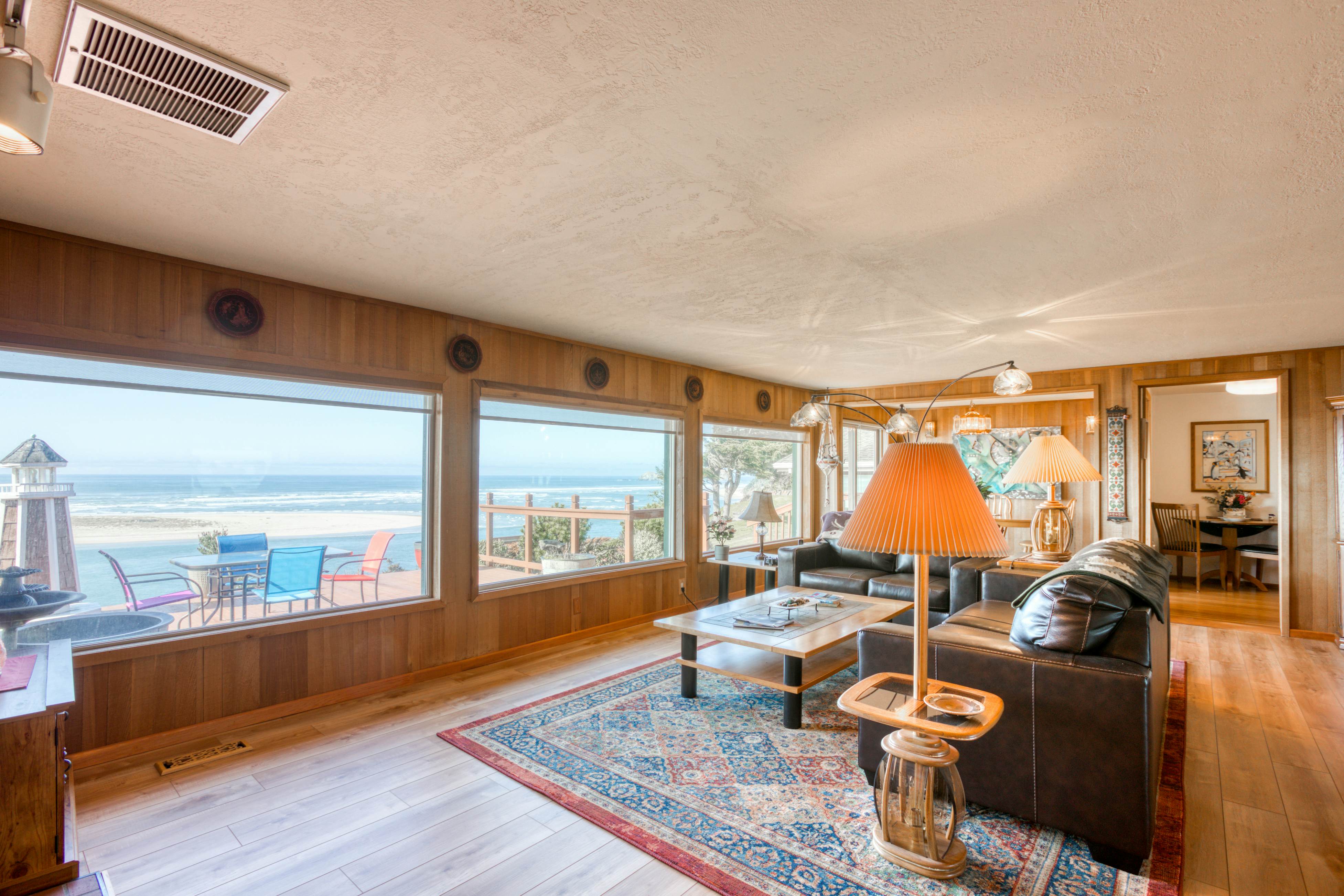 Dog-friendly home with balcony, porches & top-of-the world ocean views