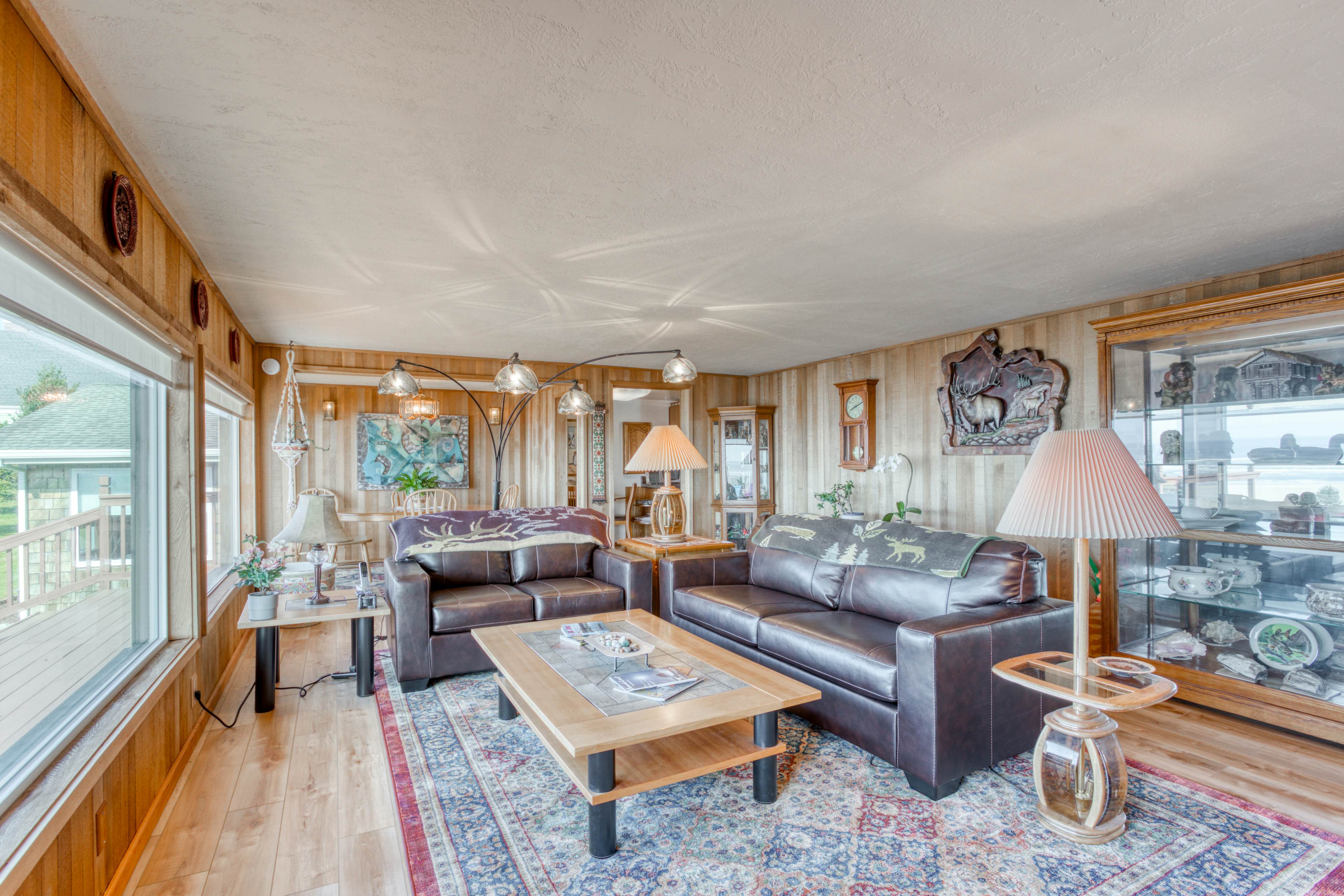 Dog-friendly home with balcony, porches & top-of-the world ocean views