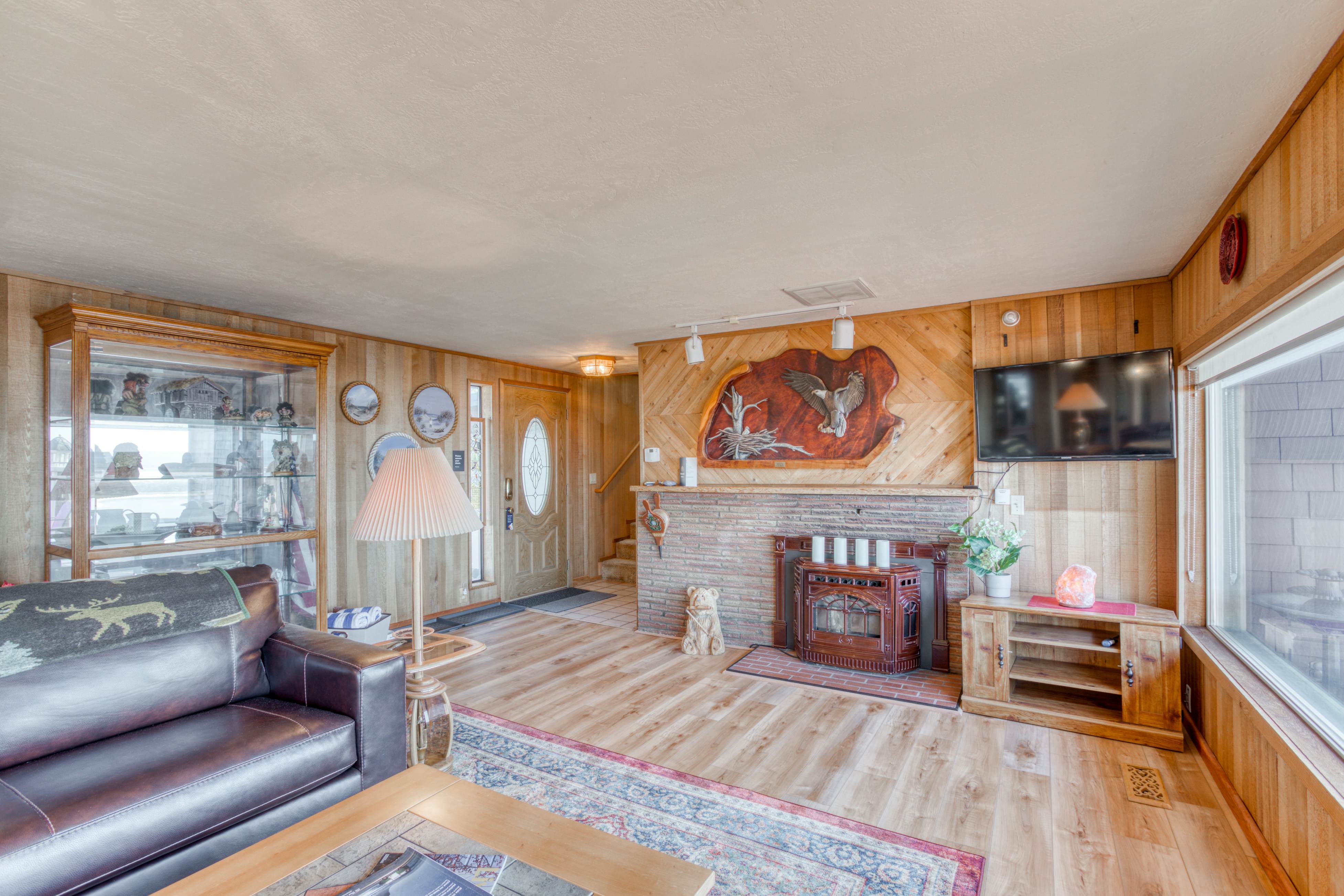 Dog-friendly home with balcony, porches & top-of-the world ocean views