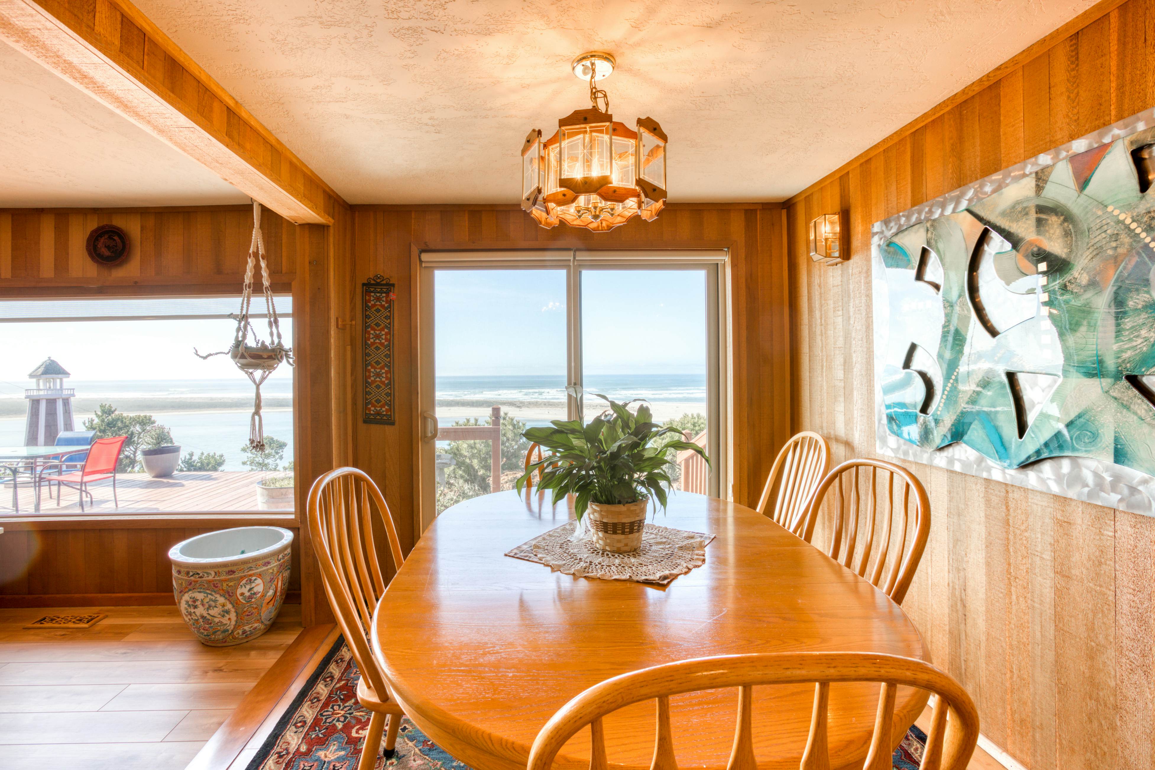 Dog-friendly home with balcony, porches & top-of-the world ocean views