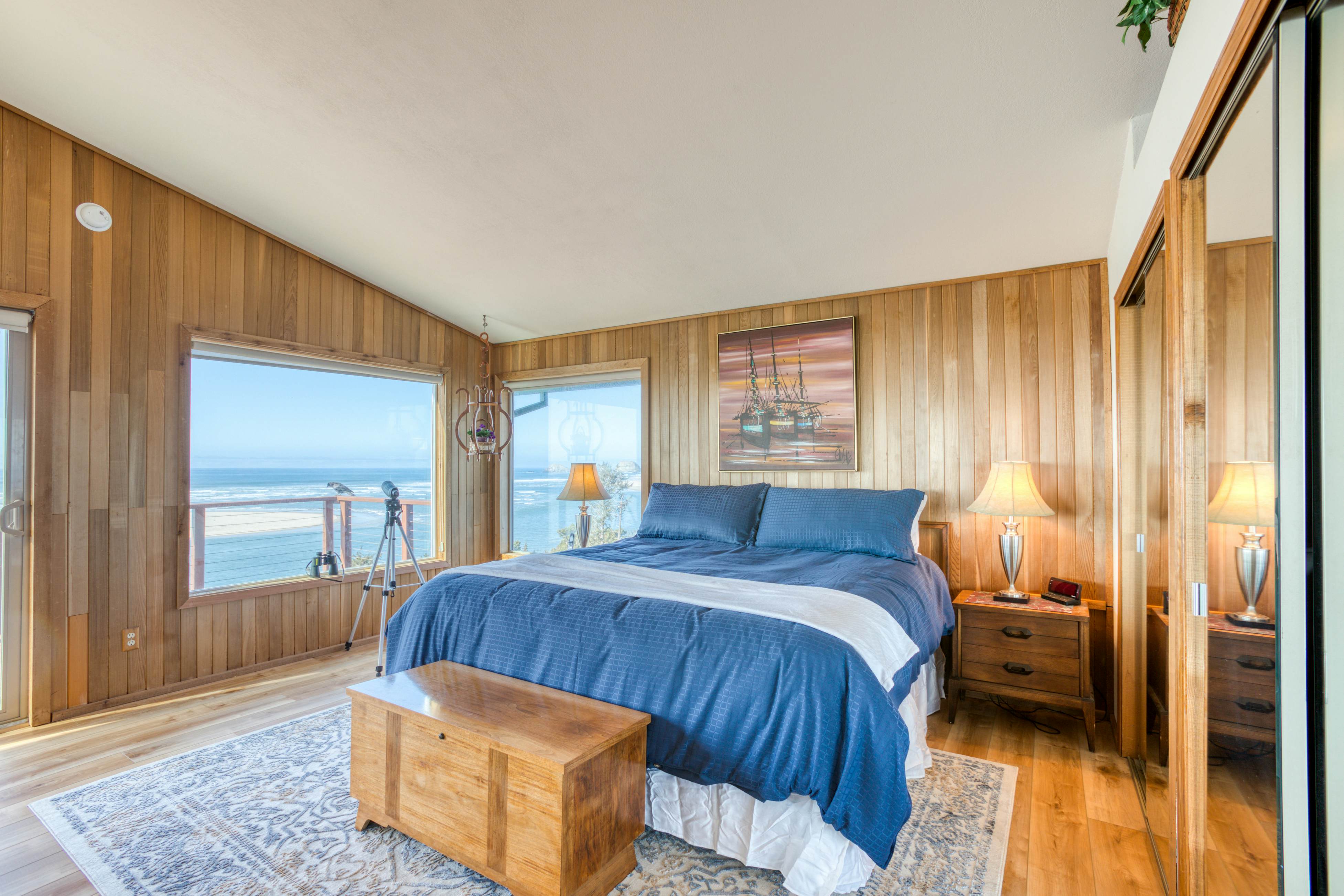 Dog-friendly home with balcony, porches & top-of-the world ocean views