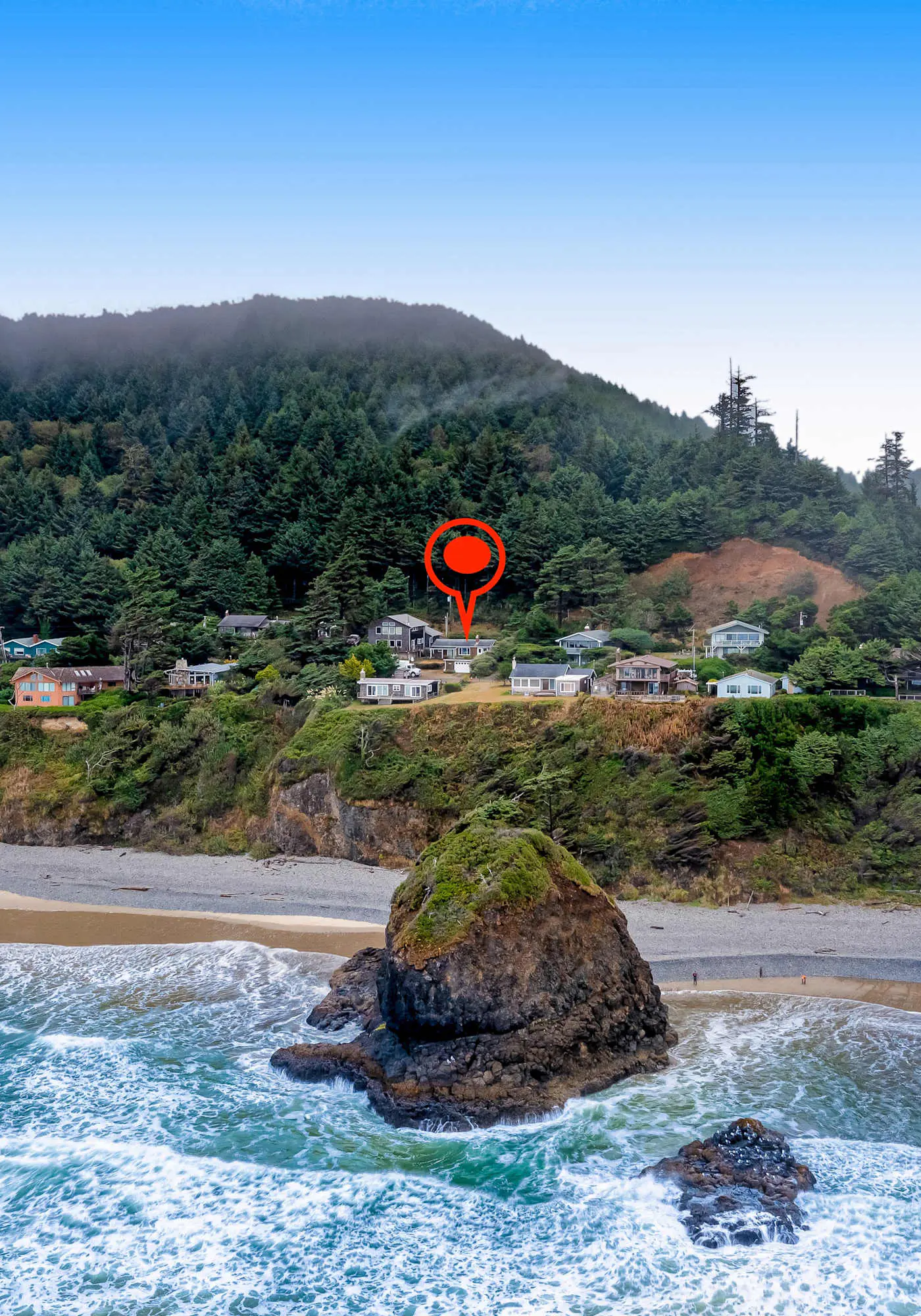 Cozy dog friendly home with ocean views a private hot tub and washer and dryer