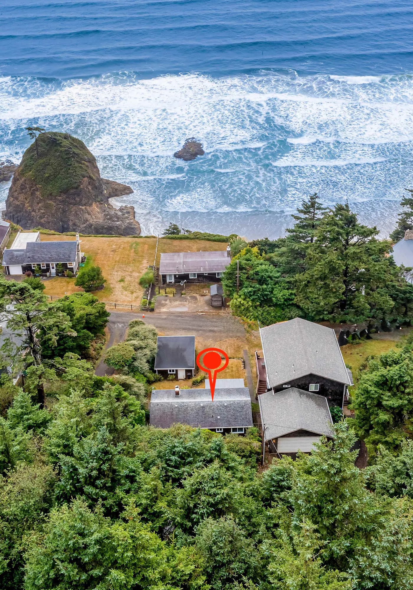 Cozy dog friendly home with ocean views a private hot tub and washer and dryer